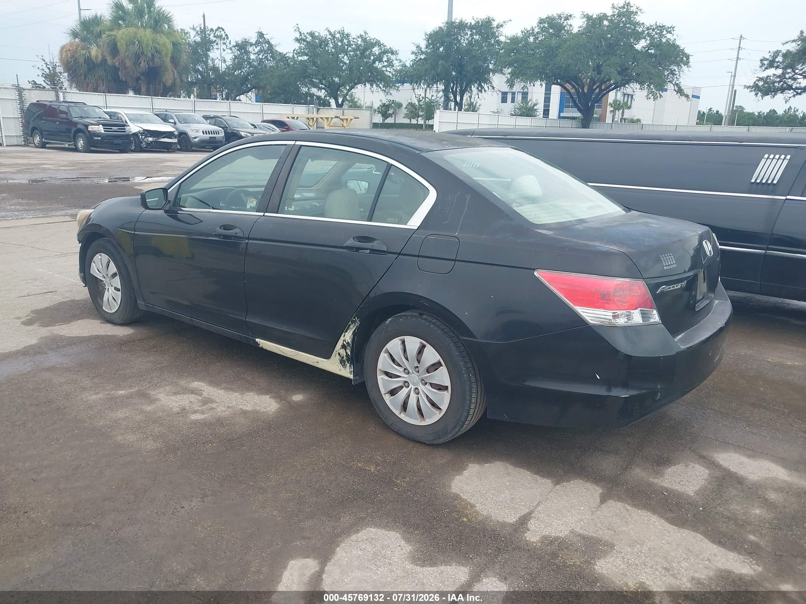 2009 Honda Accord 2.4 Lx Black vin: 1HGCP26389A019359