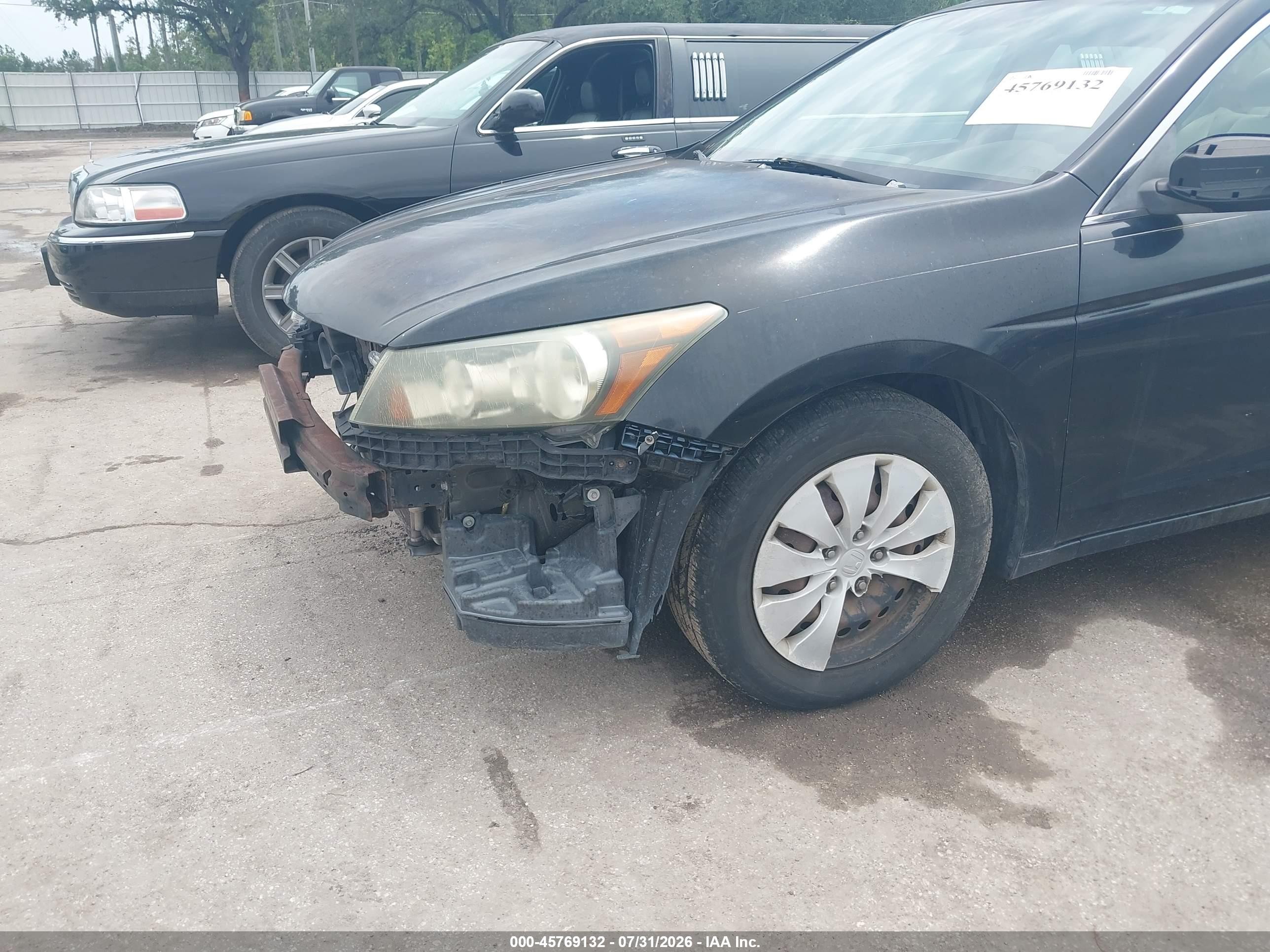 2009 Honda Accord 2.4 Lx Black vin: 1HGCP26389A019359