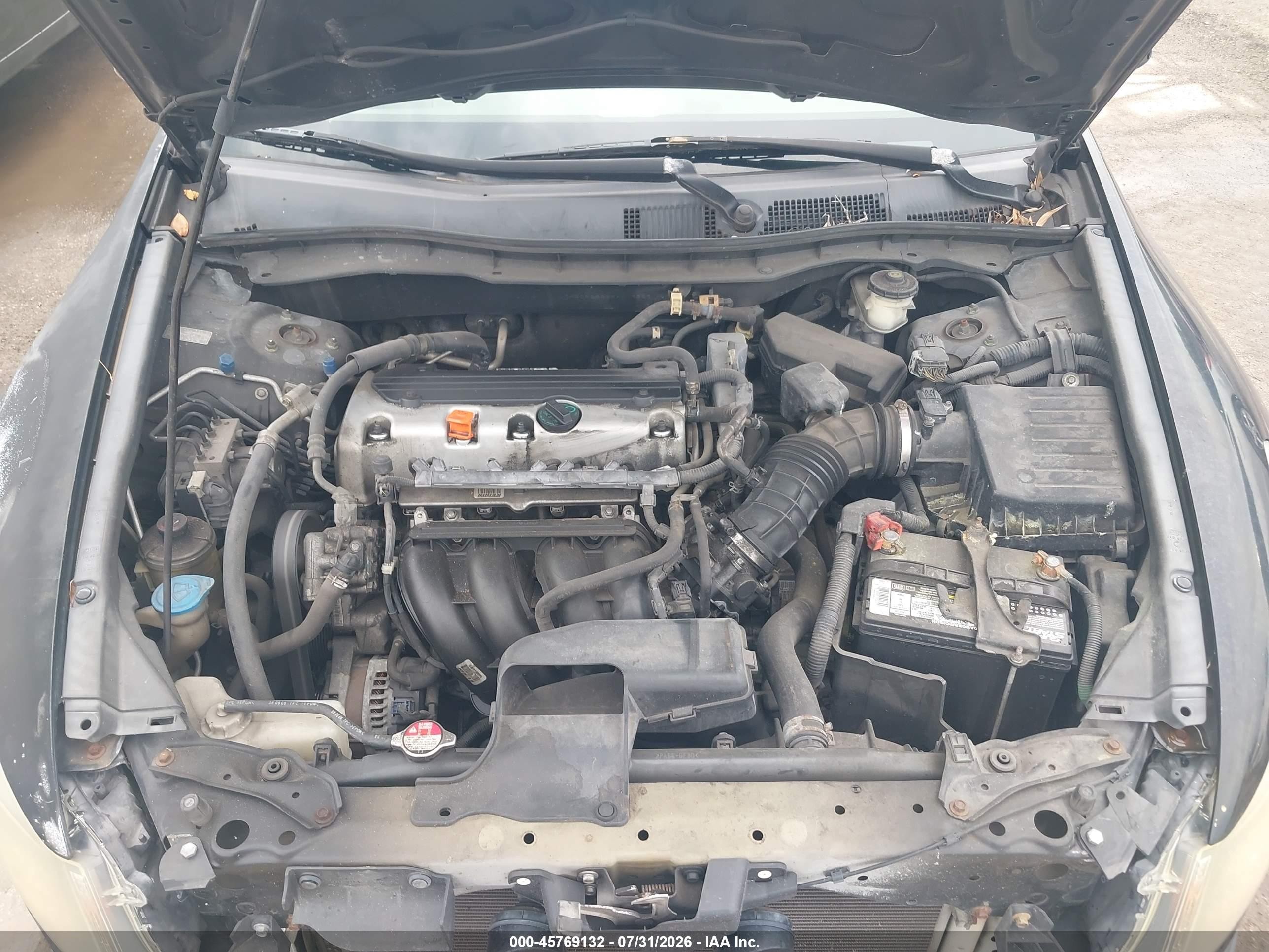 2009 Honda Accord 2.4 Lx Black vin: 1HGCP26389A019359