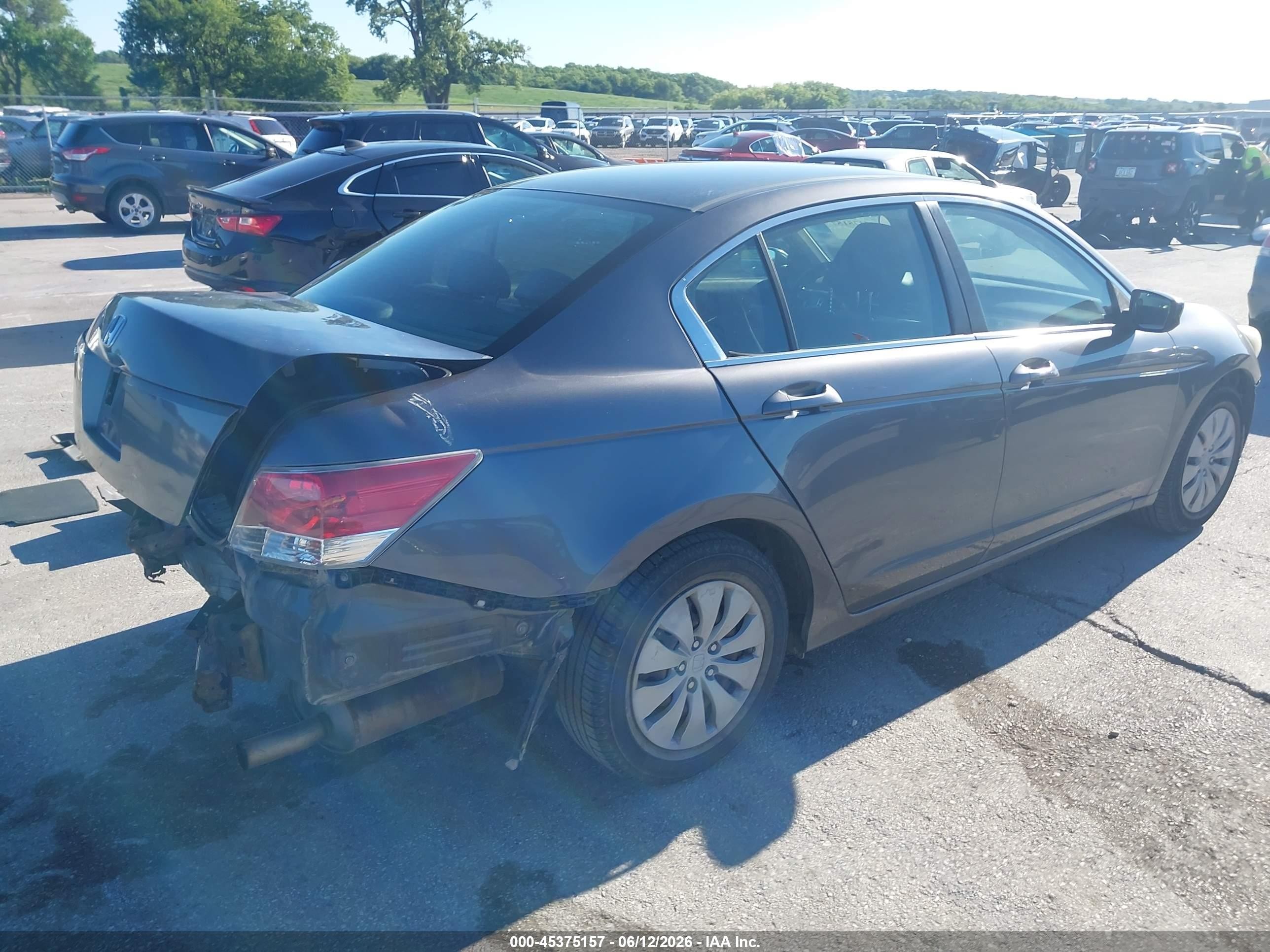 2009 Honda Accord 2.4 Lx Gray vin: 1HGCP26389A037814