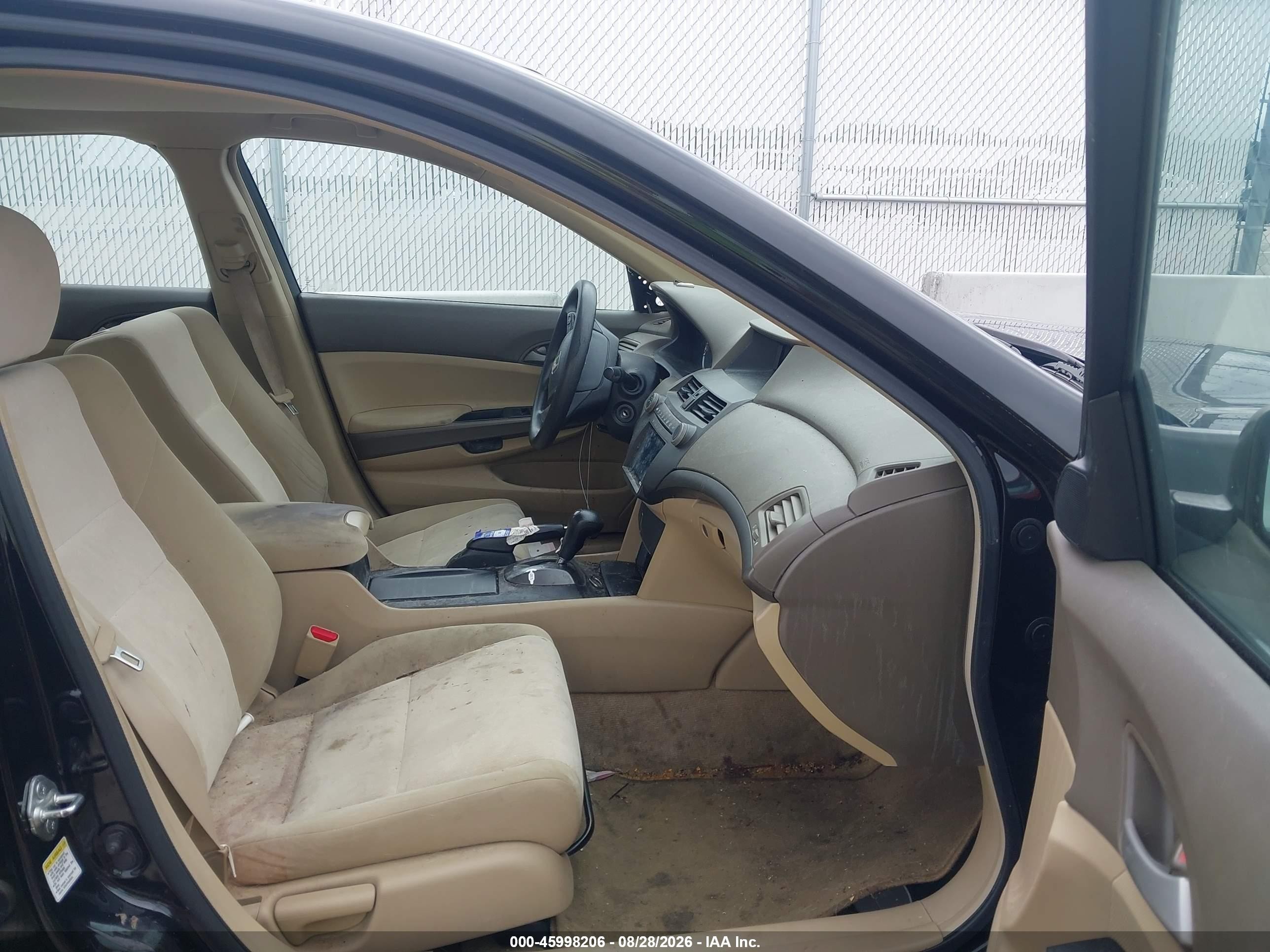 2009 Honda Accord 2.4 Lx Black vin: 1HGCP26389A070229