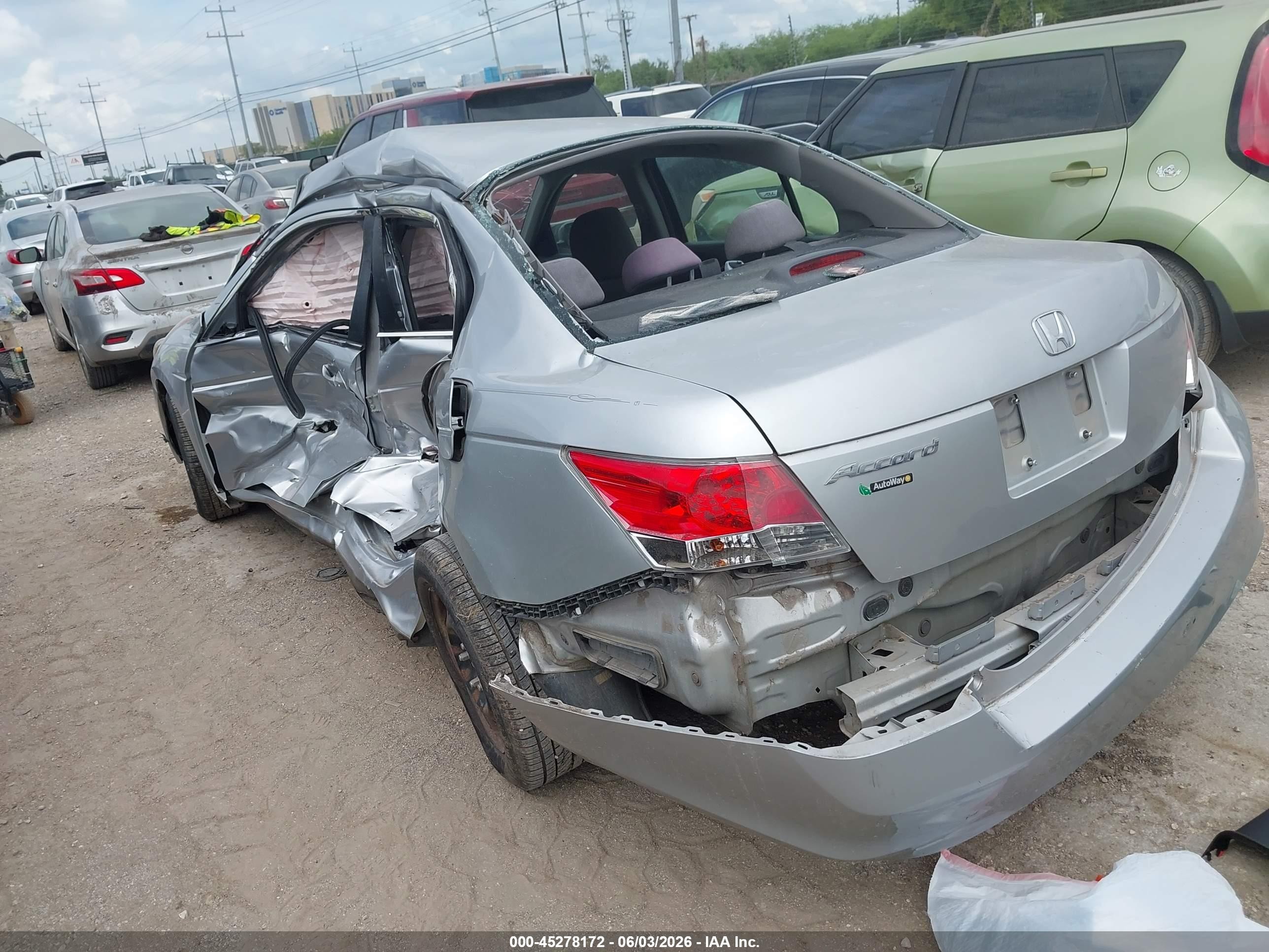 2009 Honda Accord 2.4 Lx Silver vin: 1HGCP26389A076306