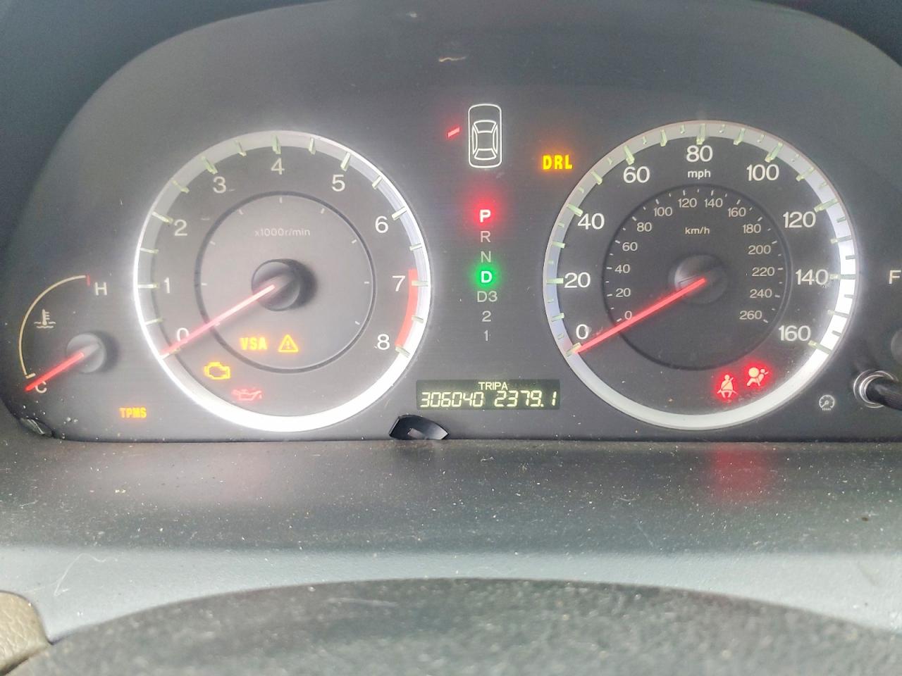 2009 Honda Accord Lx Бордовый vin: 1HGCP26389A096278