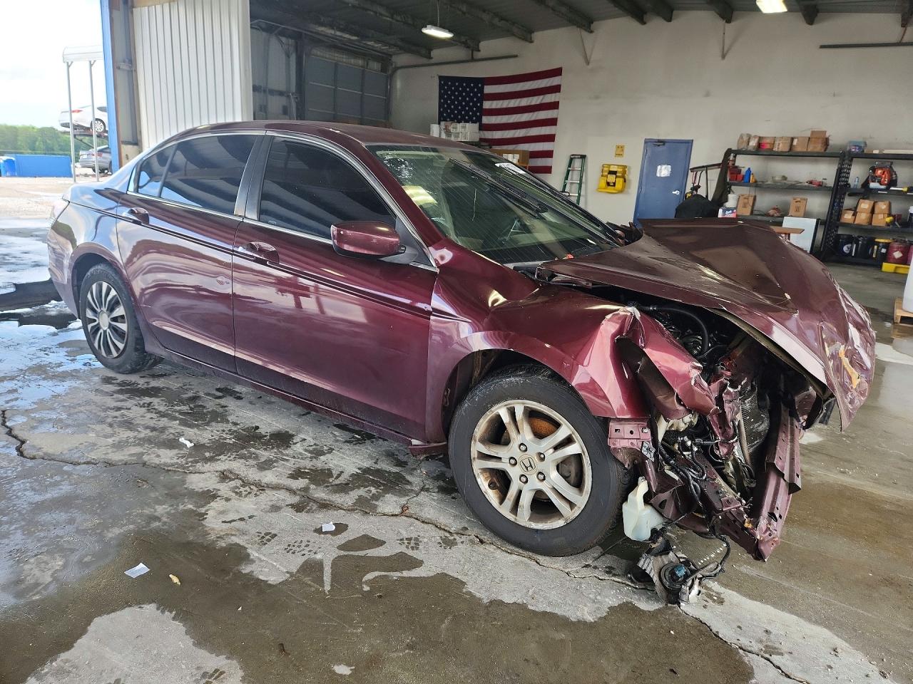 2009 Honda Accord Lx Бордовый vin: 1HGCP26389A096278