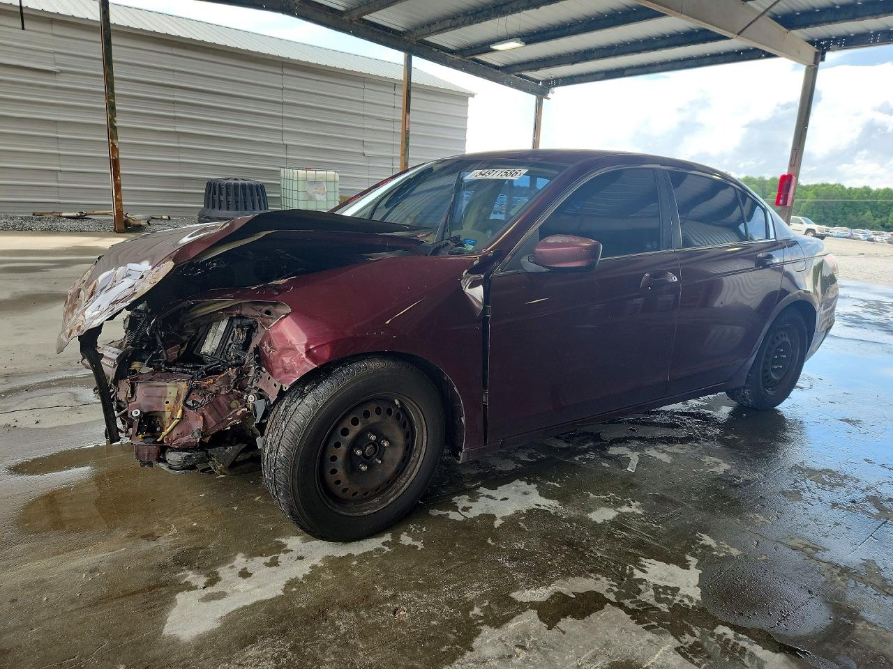 2009 Honda Accord Lx Бордовый vin: 1HGCP26389A096278