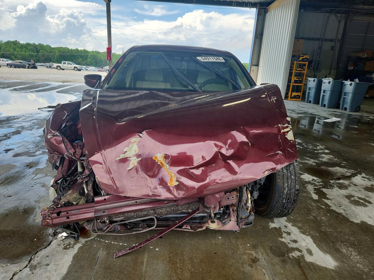 2009 Honda Accord Lx Бордовый vin: 1HGCP26389A096278