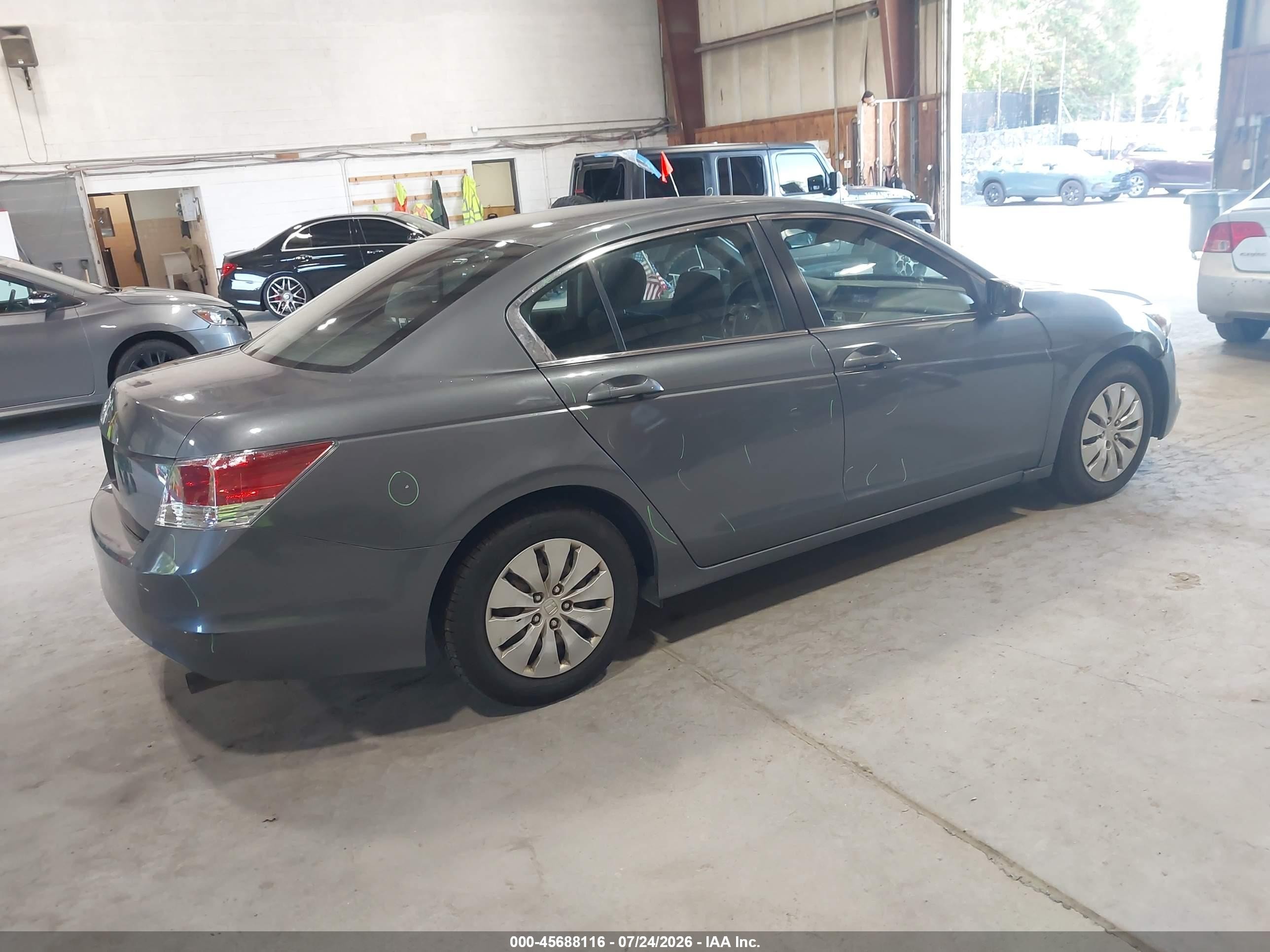 2009 Honda Accord 2.4 Lx Gray vin: 1HGCP26389A144006