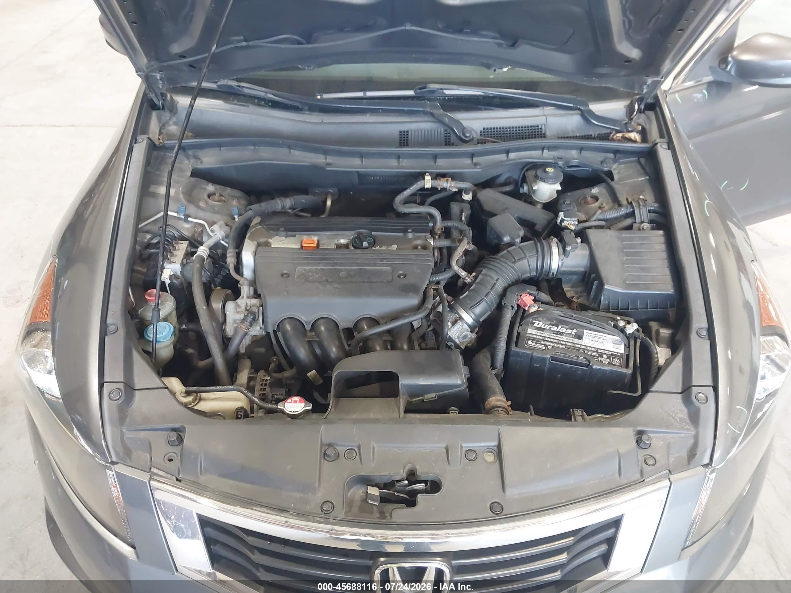 2009 Honda Accord 2.4 Lx Gray vin: 1HGCP26389A144006