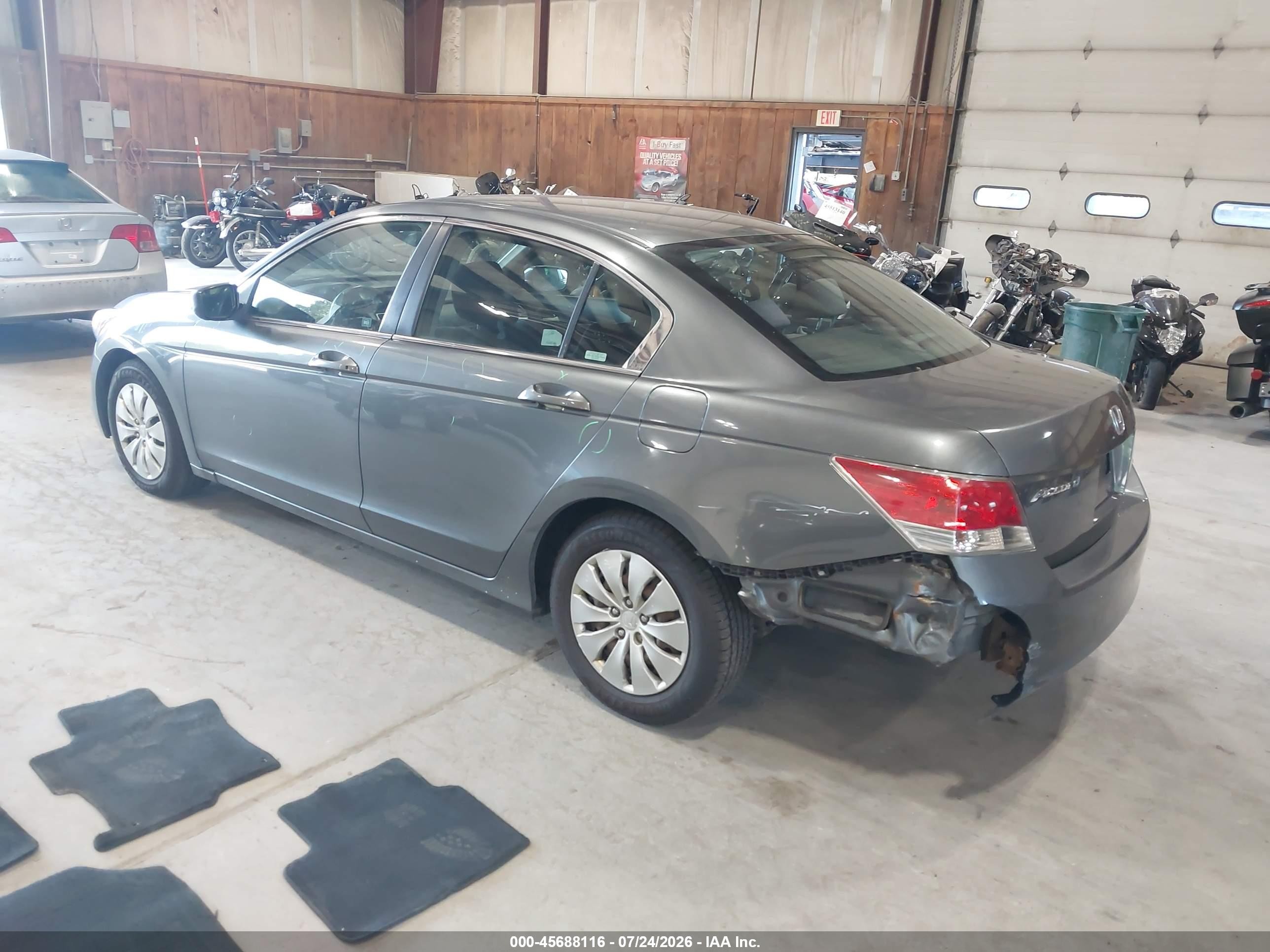 2009 Honda Accord 2.4 Lx Gray vin: 1HGCP26389A144006