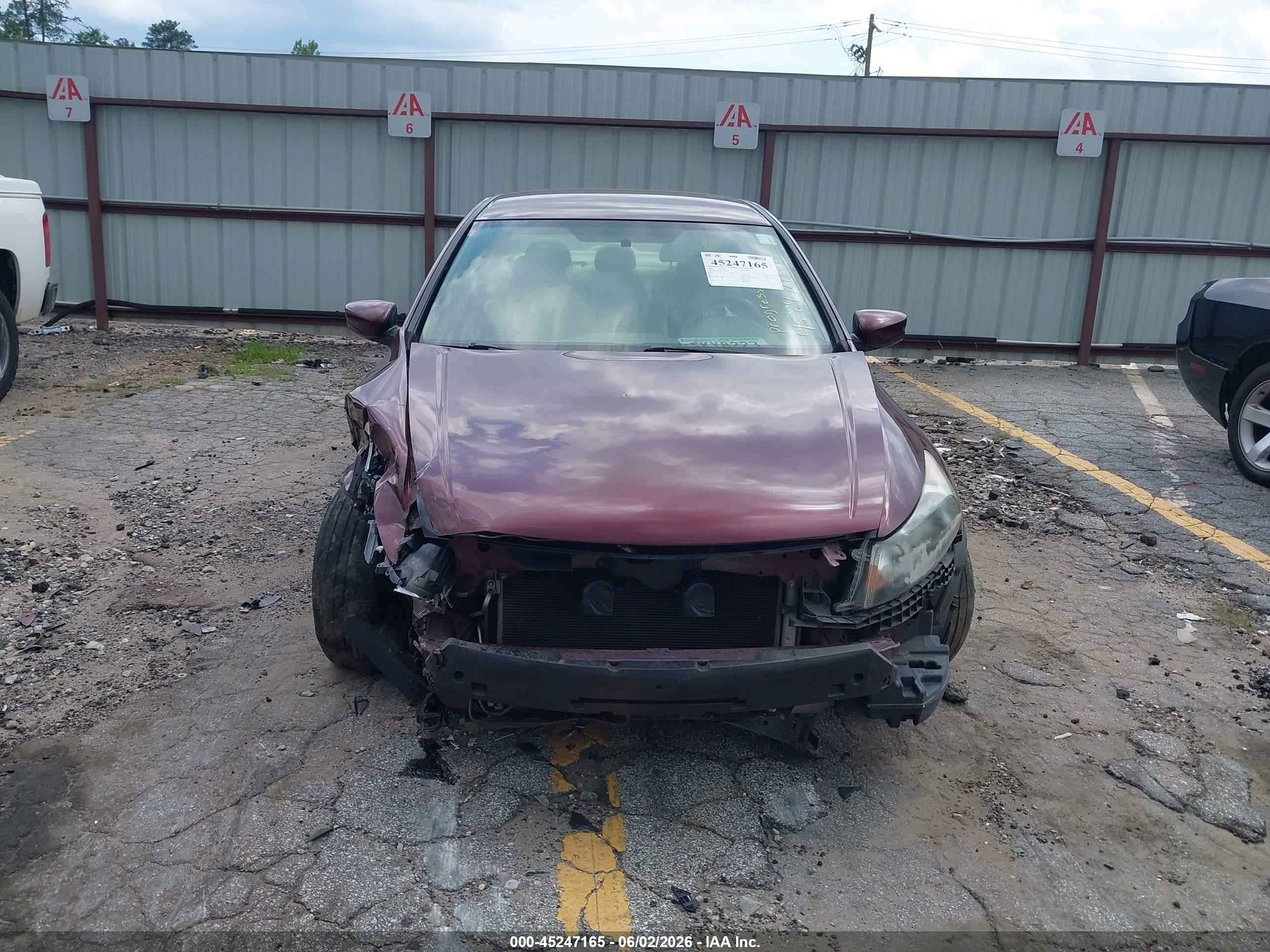 2009 Honda Accord 2.4 Lx Maroon vin: 1HGCP26389A145897