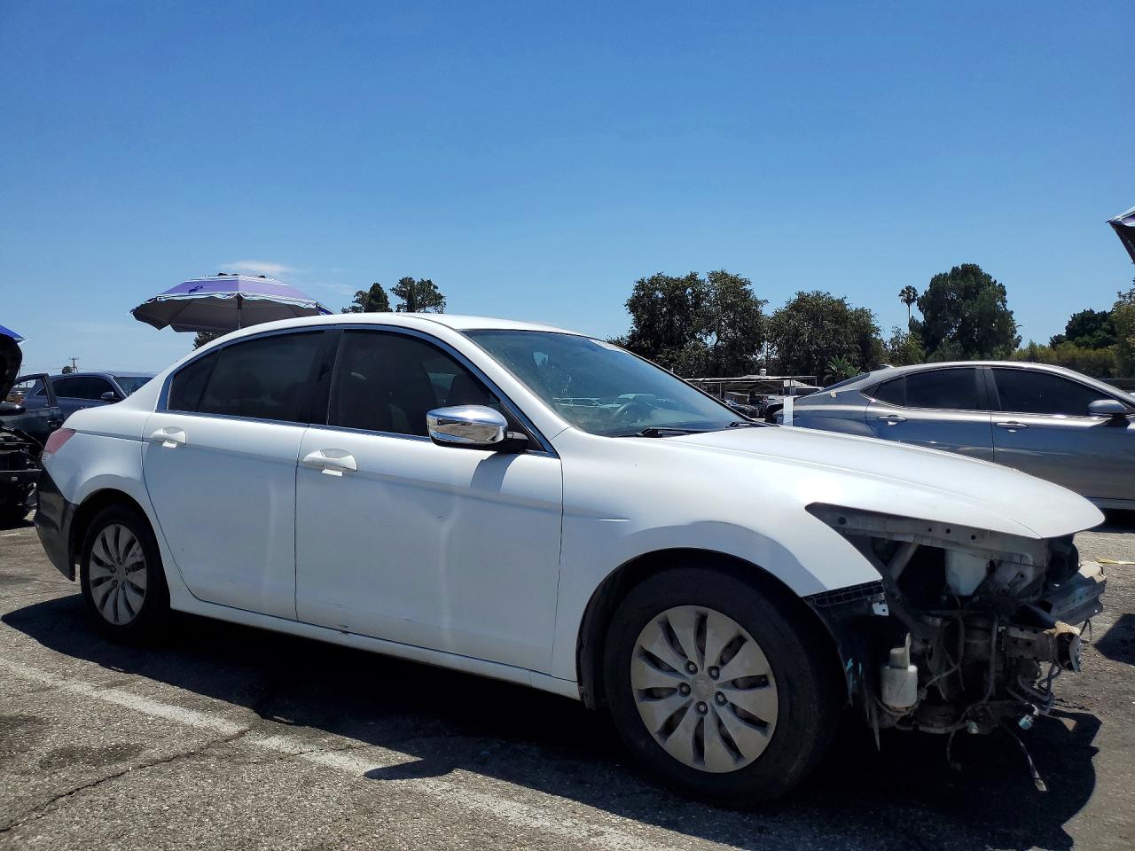 2009 Honda Accord Lx White vin: 1HGCP26389A158620