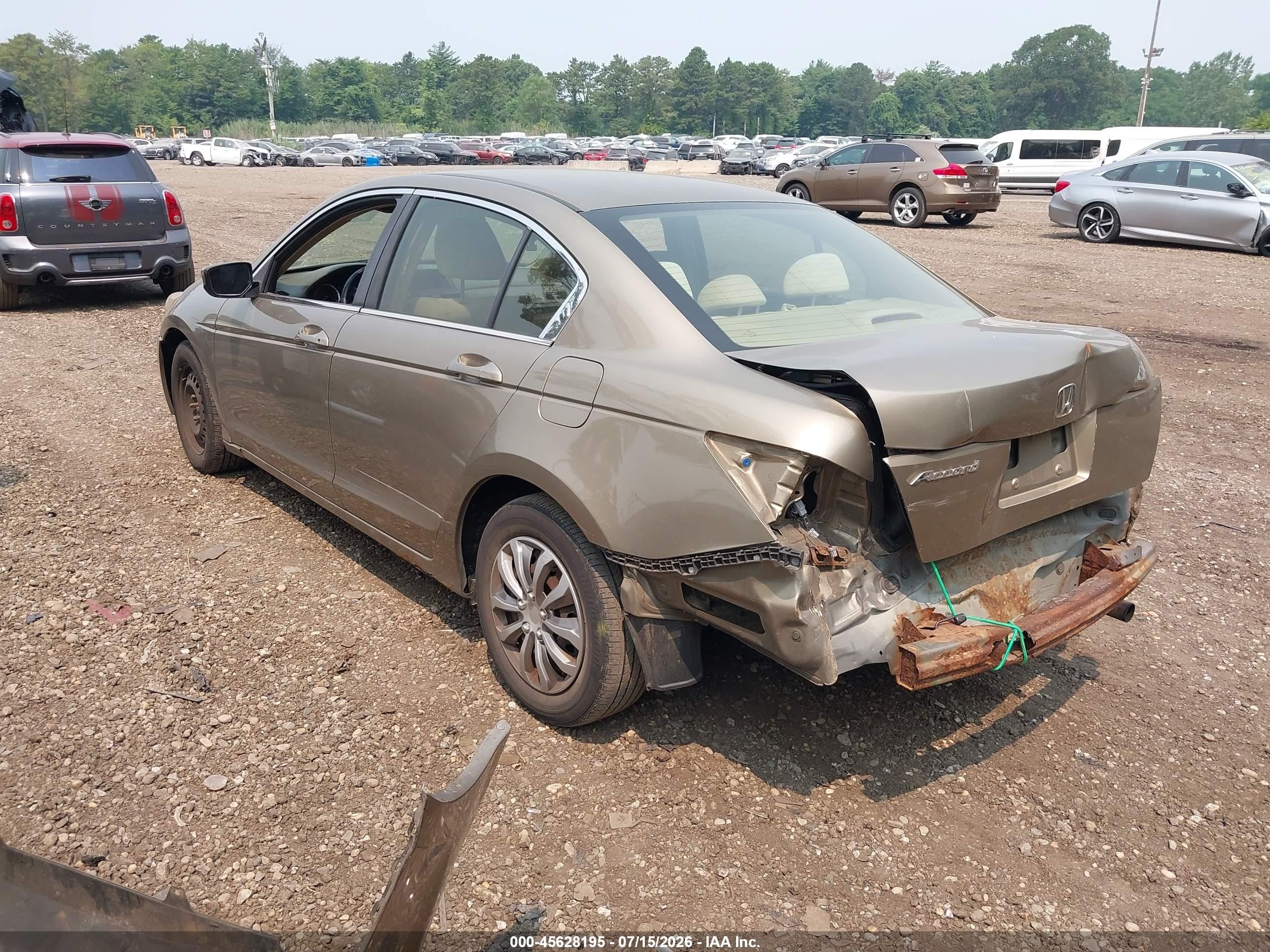 2009 Honda Accord 2.4 Lx Beige vin: 1HGCP26389A160738