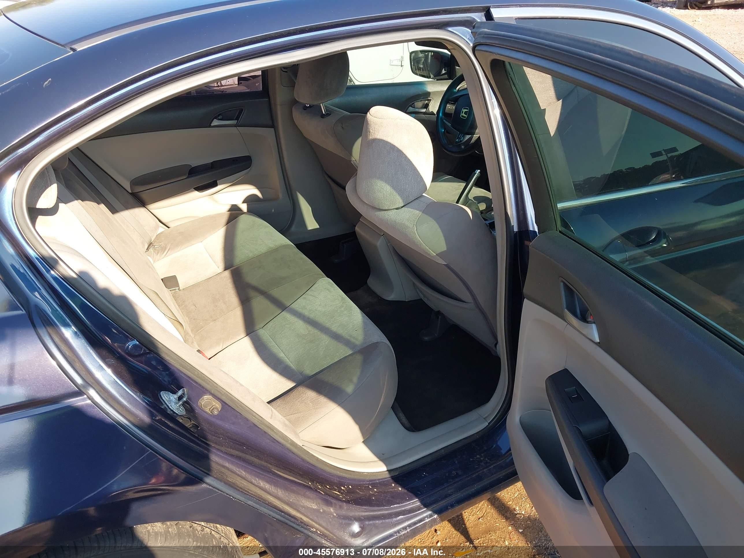 2009 Honda Accord 2.4 Lx Black vin: 1HGCP26389A198311