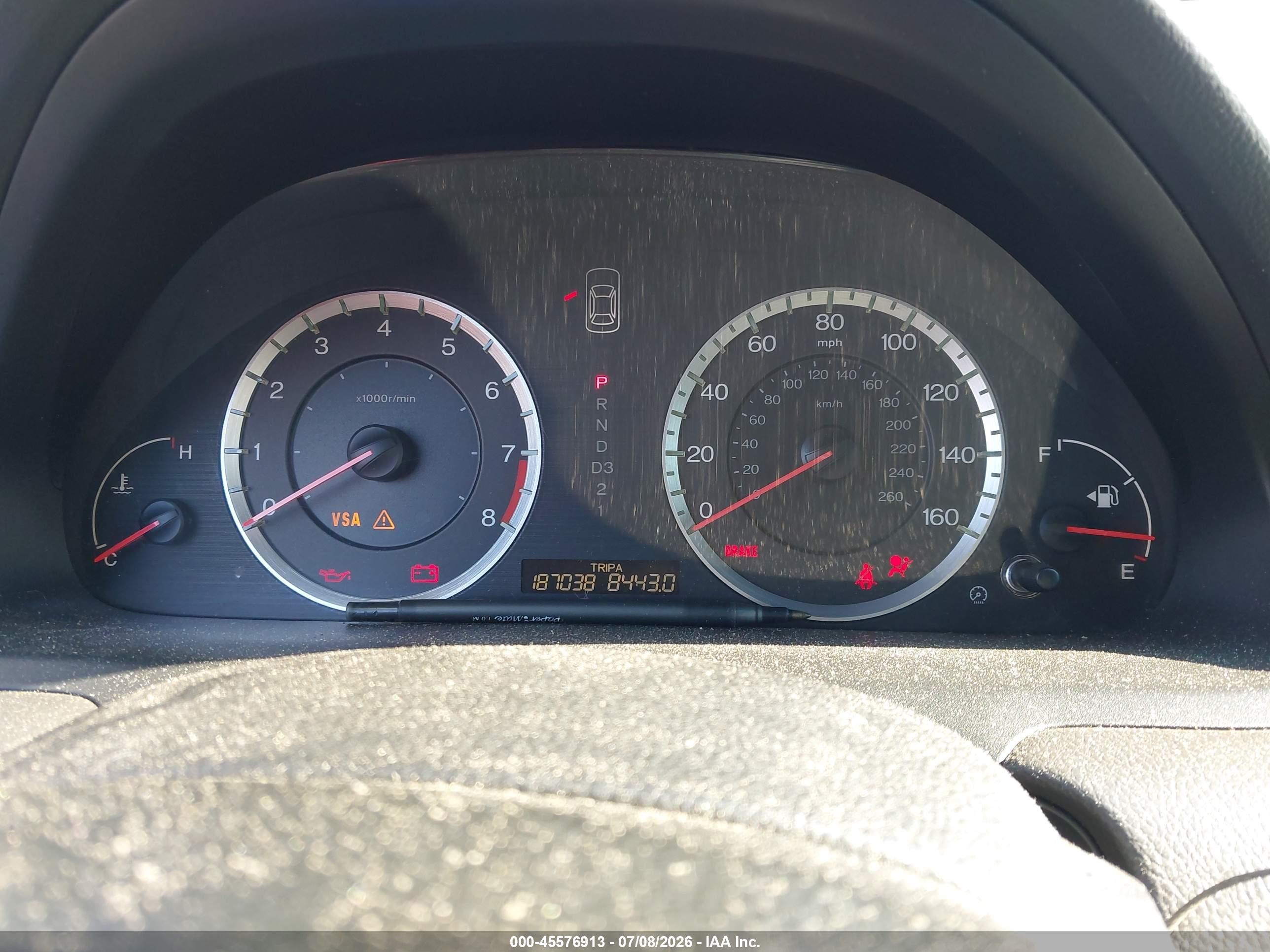 2009 Honda Accord 2.4 Lx Black vin: 1HGCP26389A198311