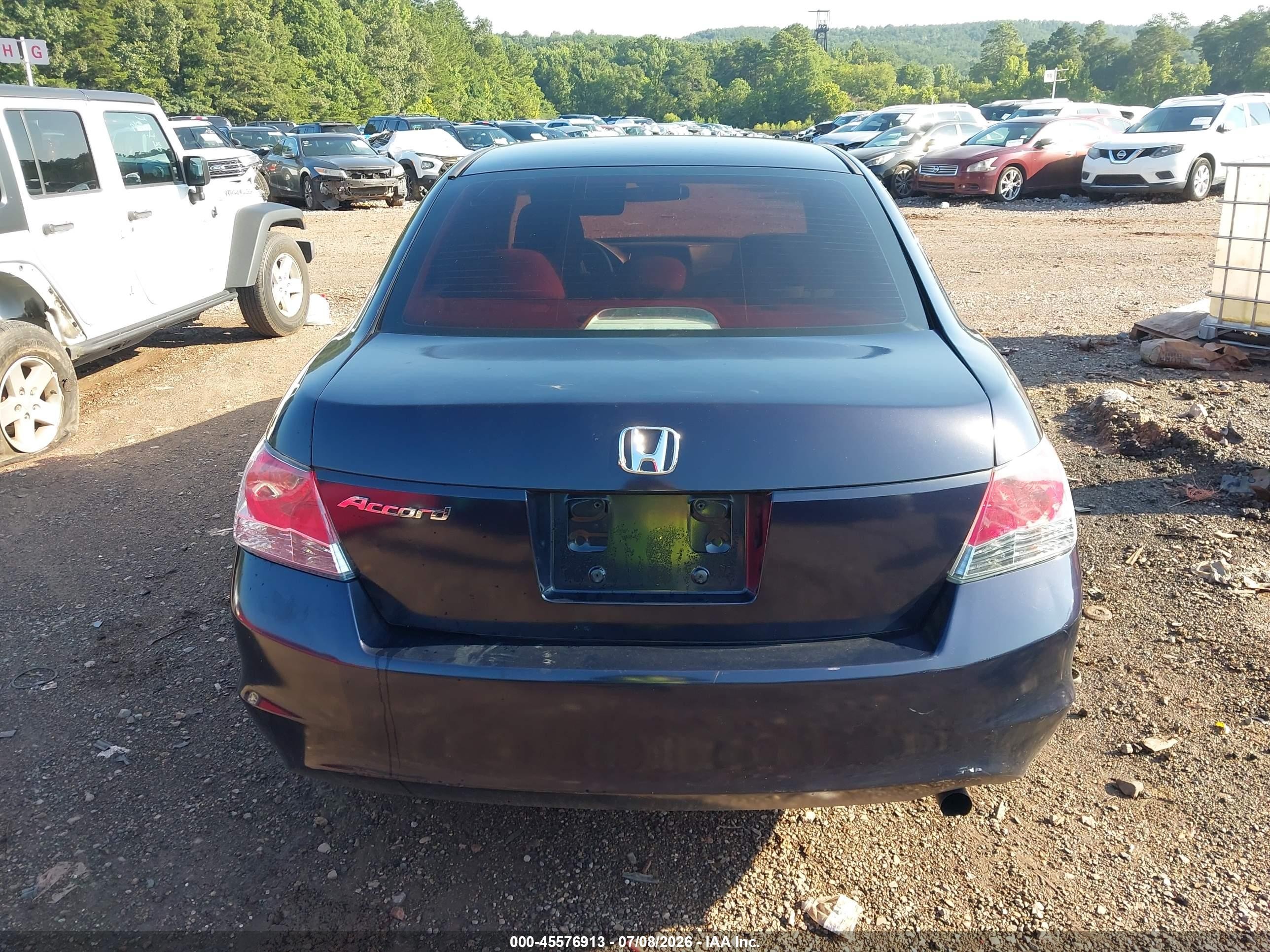 2009 Honda Accord 2.4 Lx Black vin: 1HGCP26389A198311