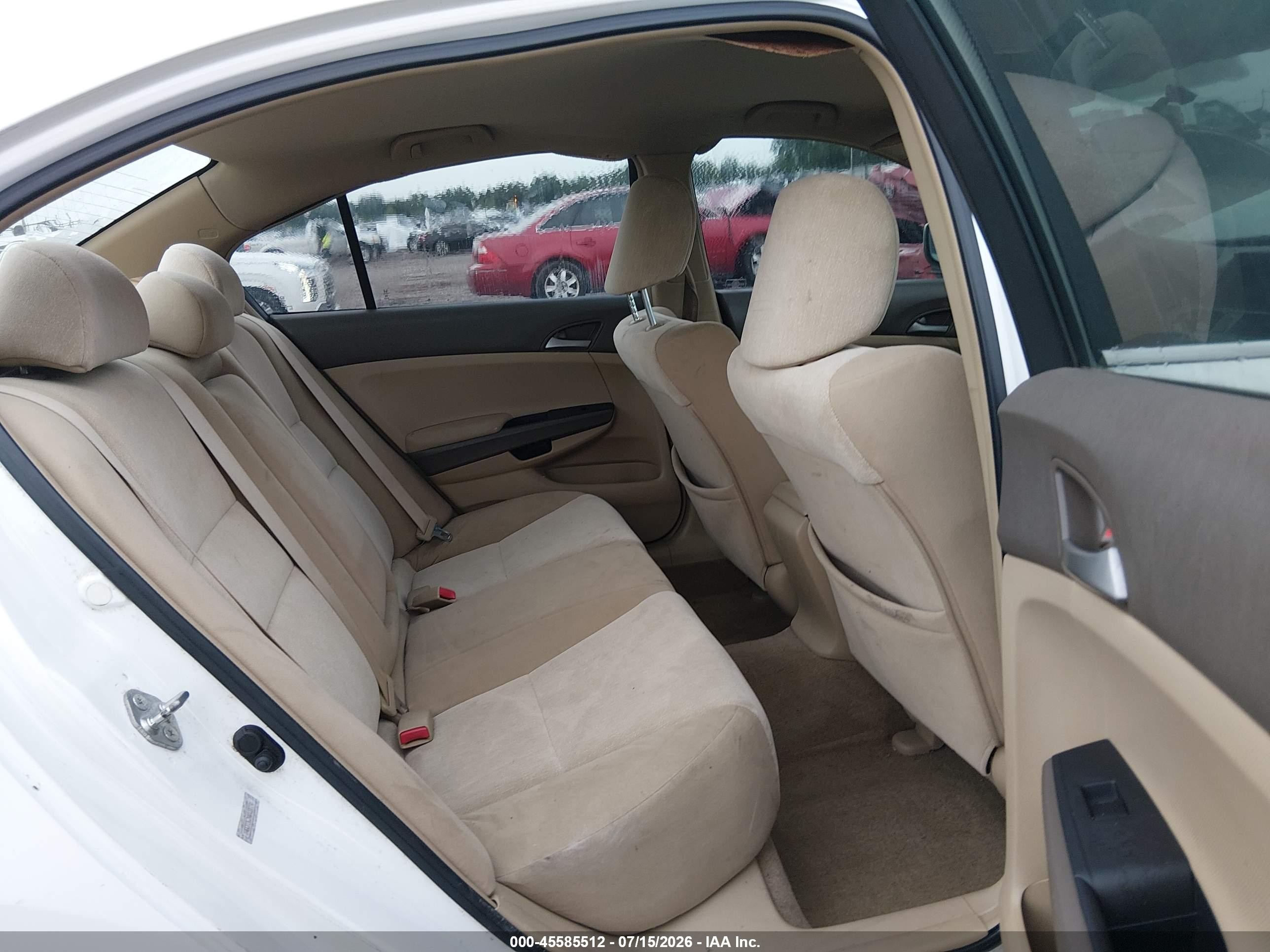 2008 Honda Accord 2.4 Lx White vin: 1HGCP26398A082291