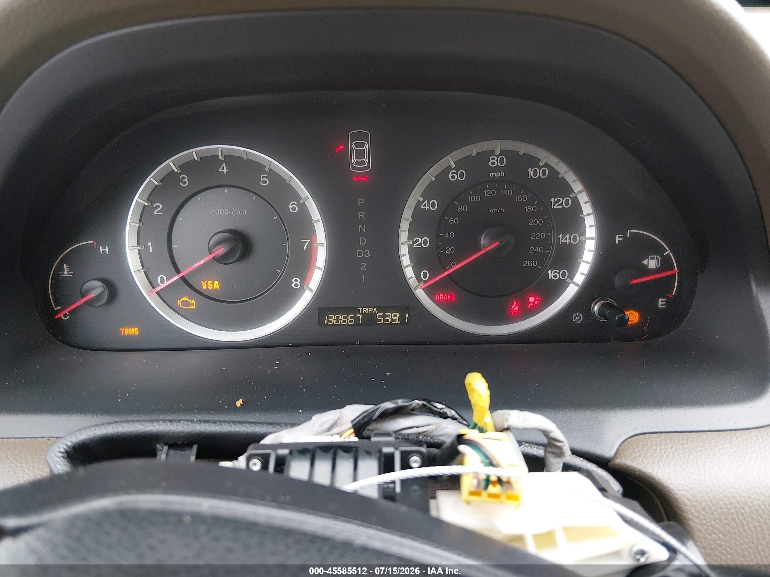 2008 Honda Accord 2.4 Lx White vin: 1HGCP26398A082291