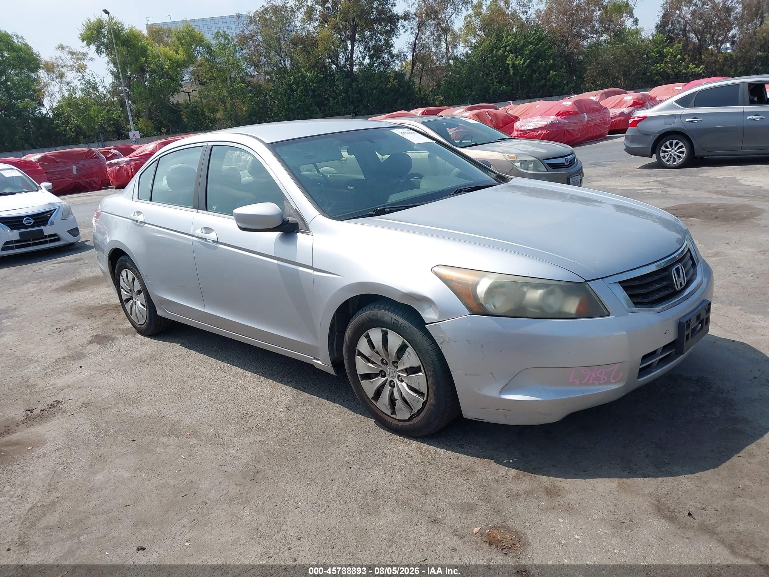 2008 Honda Accord 2.4 Lx Silver vin: 1HGCP26398A124202