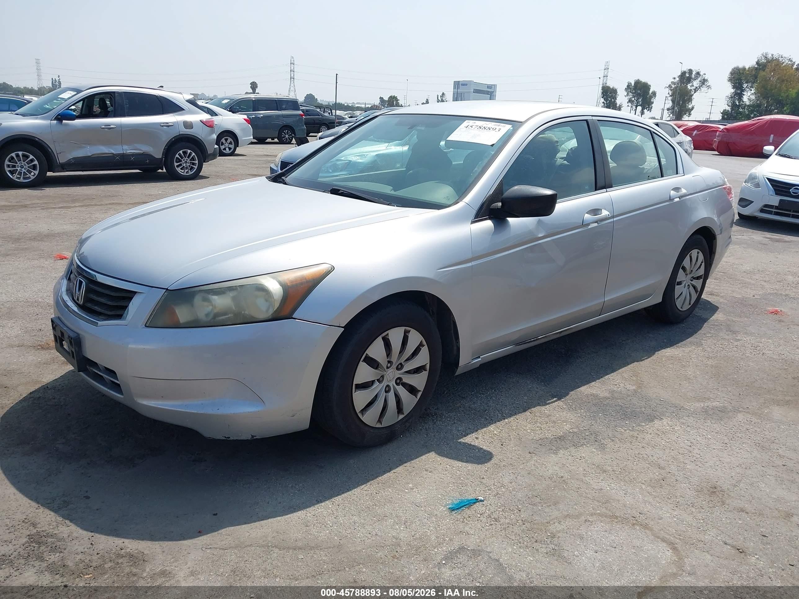 2008 Honda Accord 2.4 Lx Silver vin: 1HGCP26398A124202