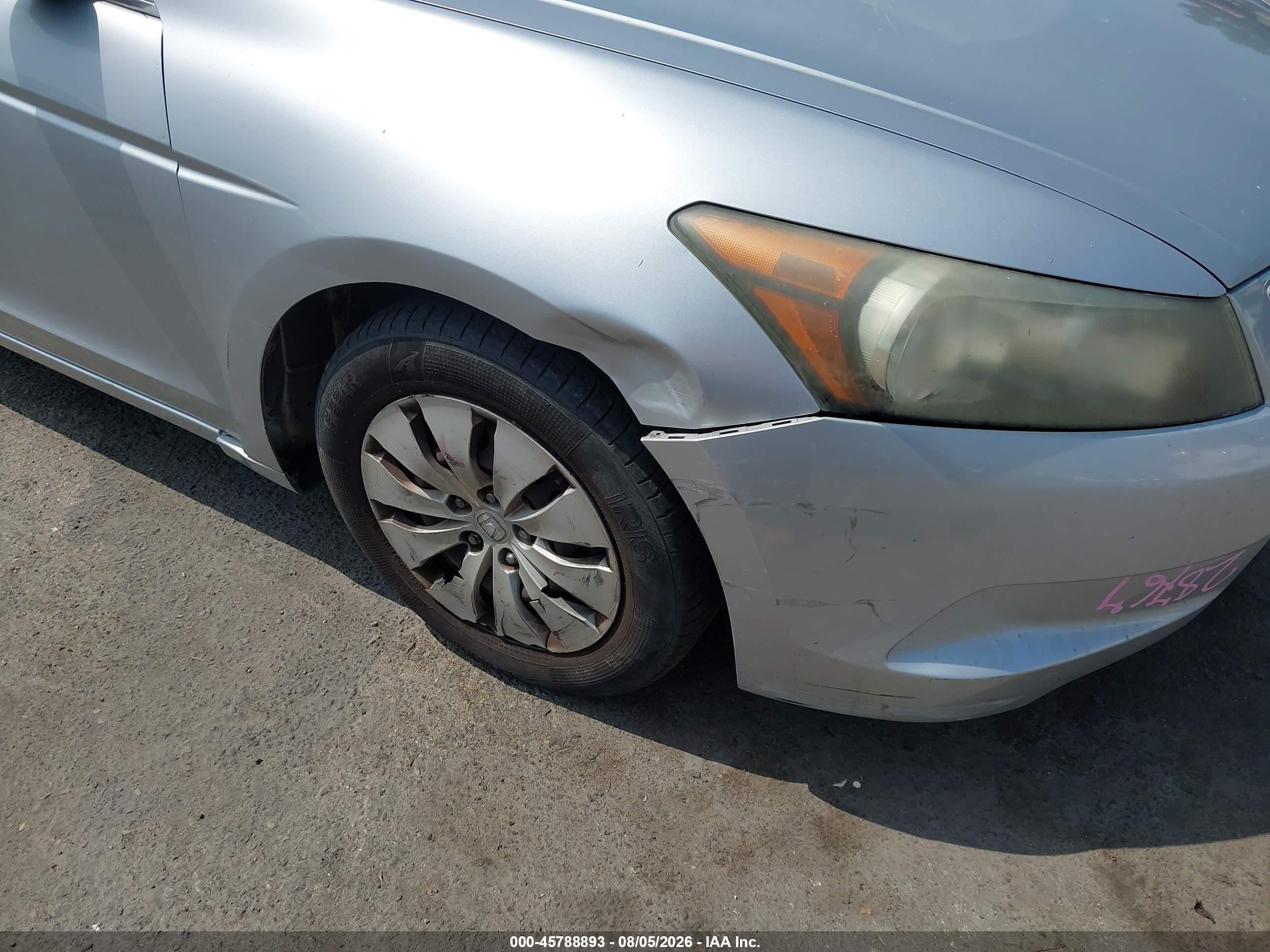 2008 Honda Accord 2.4 Lx Silver vin: 1HGCP26398A124202