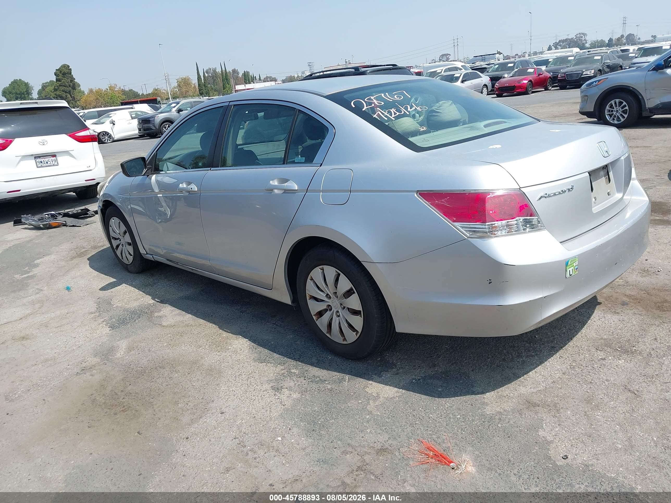 2008 Honda Accord 2.4 Lx Silver vin: 1HGCP26398A124202