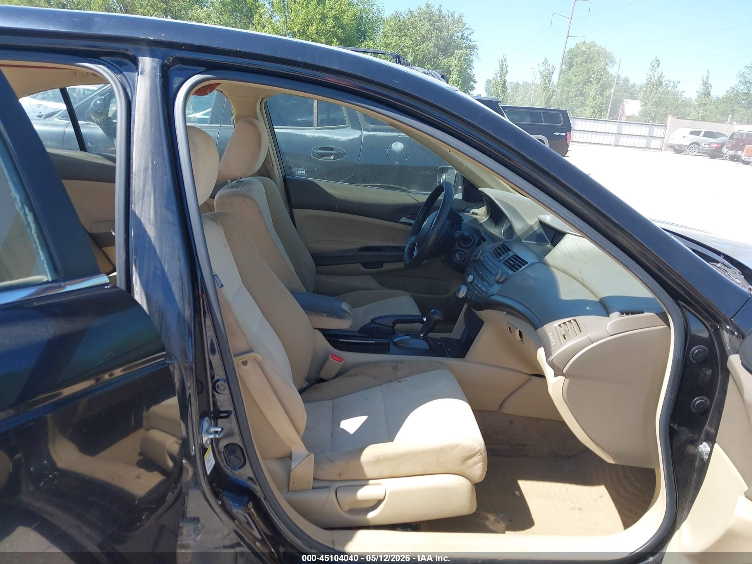 2008 Honda Accord 2.4 Lx Black vin: 1HGCP26398A127472