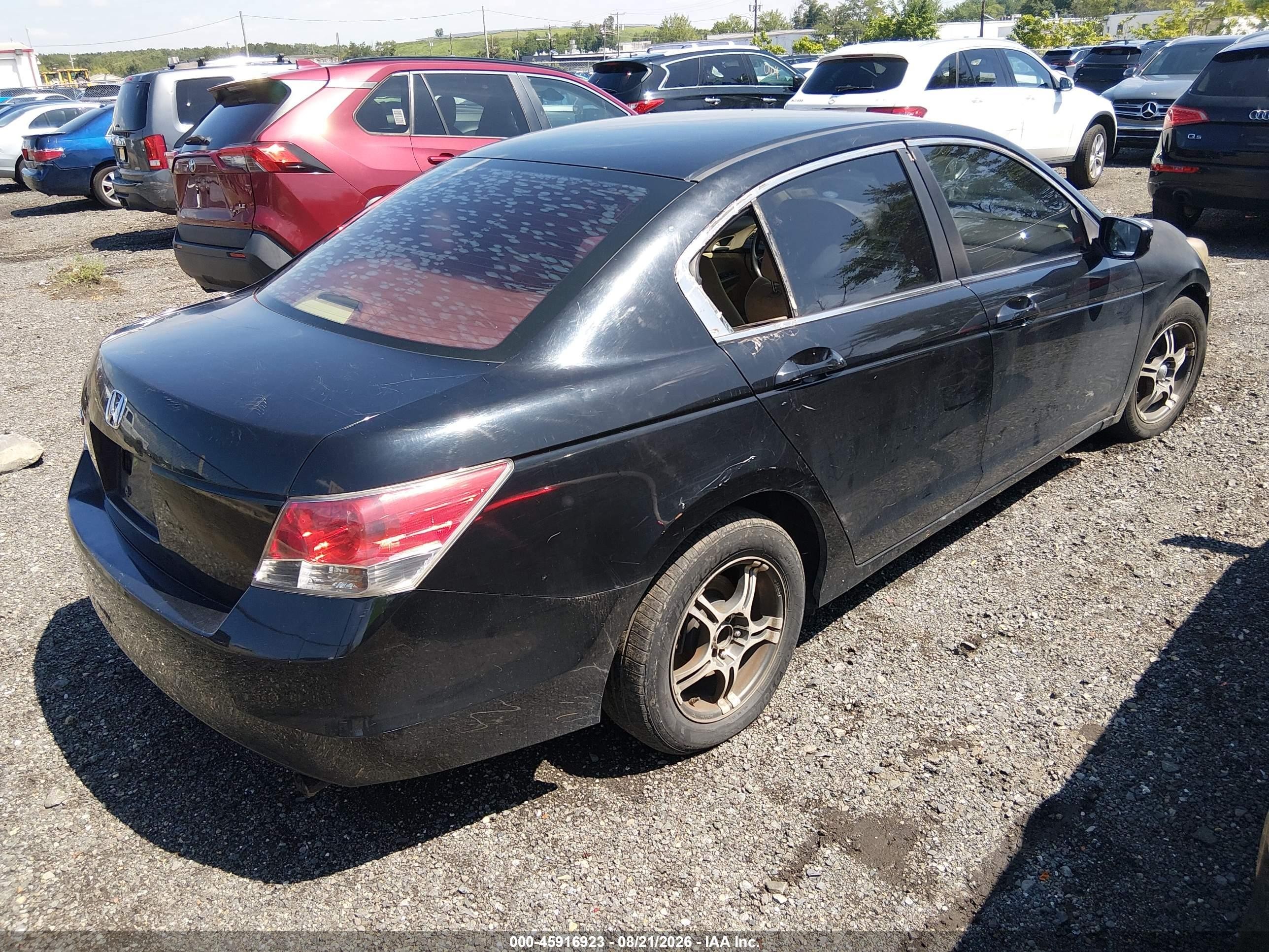 2008 Honda Accord 2.4 Lx Blue vin: 1HGCP26398A140609
