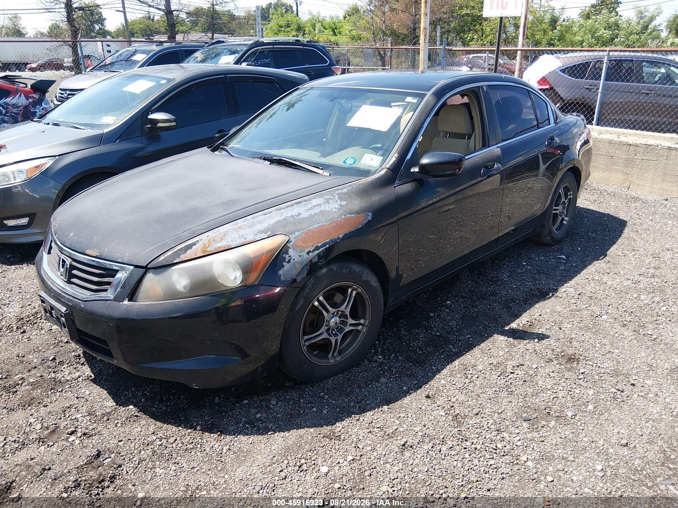 2008 Honda Accord 2.4 Lx Blue vin: 1HGCP26398A140609