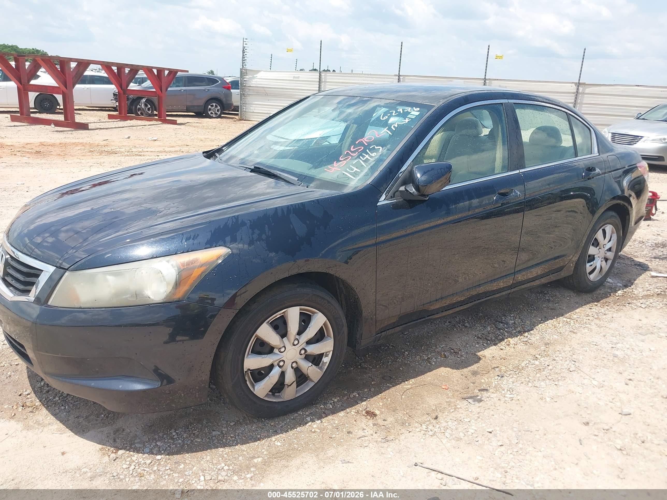 2008 Honda Accord 2.4 Lx Черный vin: 1HGCP26398A147463