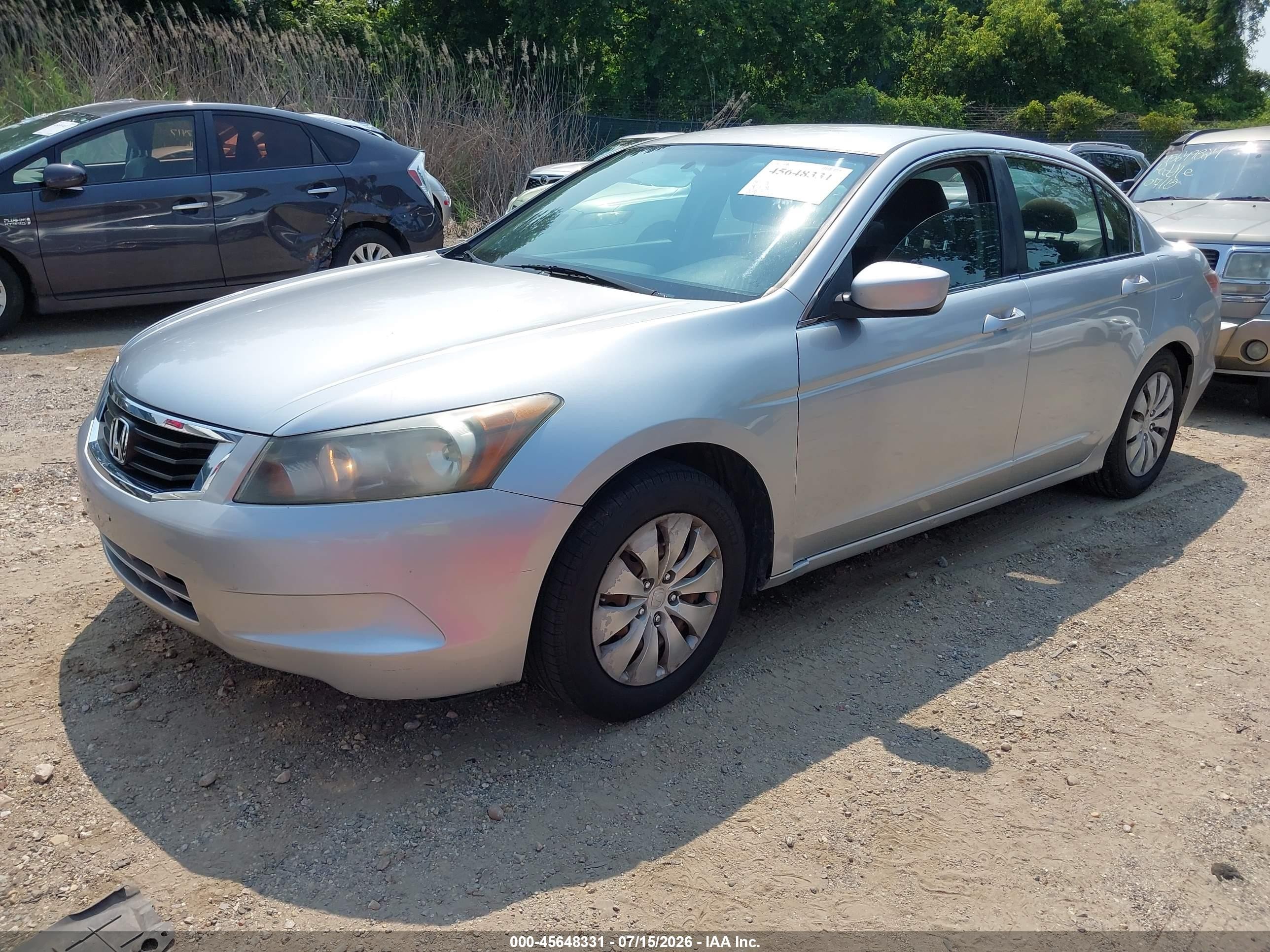 2008 Honda Accord 2.4 Lx Серебряный vin: 1HGCP26398A157992