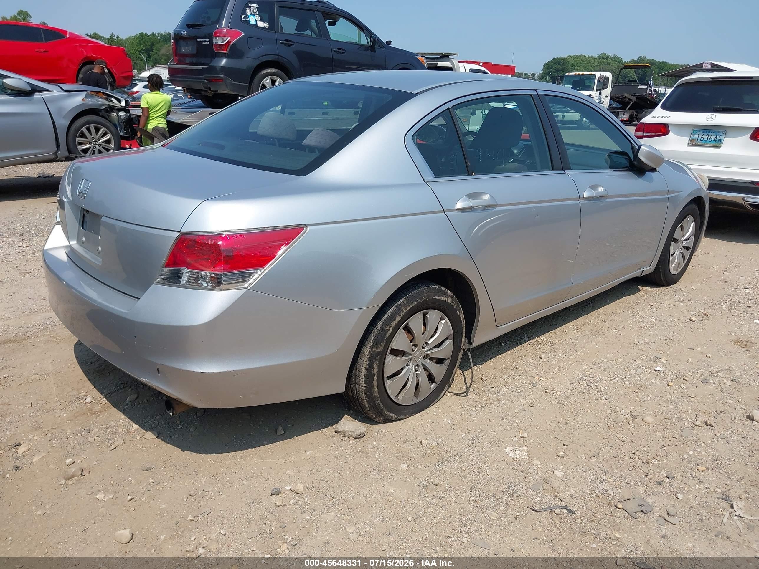 2008 Honda Accord 2.4 Lx Серебряный vin: 1HGCP26398A157992