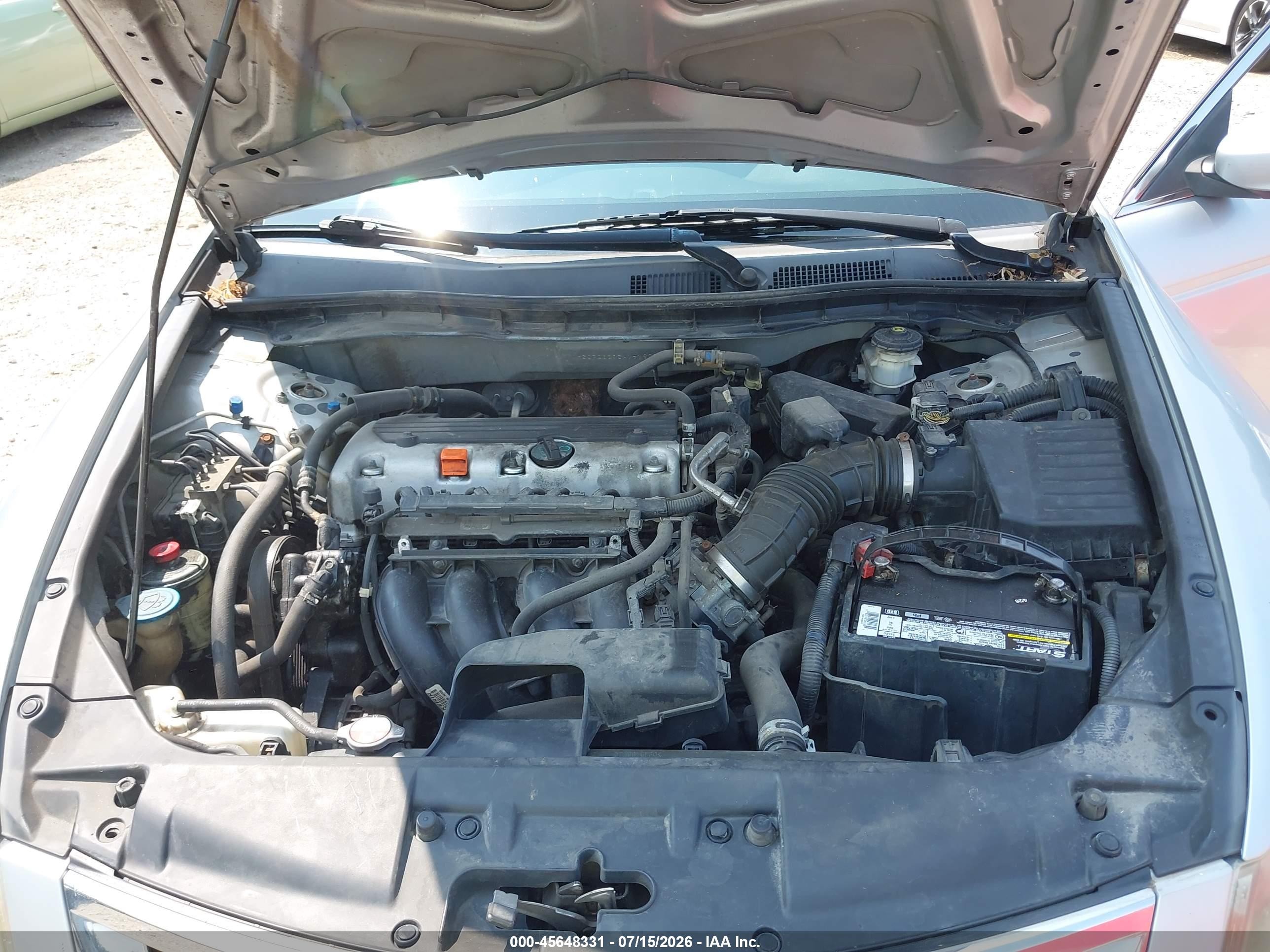 2008 Honda Accord 2.4 Lx Серебряный vin: 1HGCP26398A157992