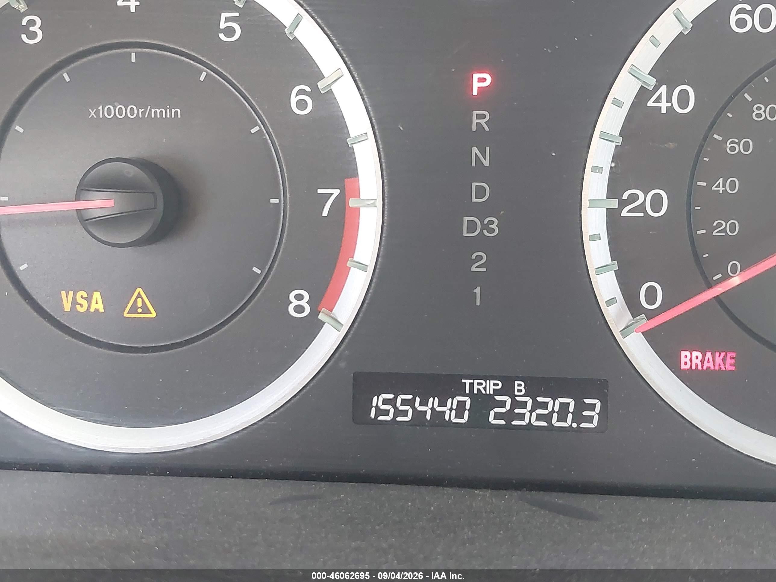 2008 Honda Accord 2.4 Lx White vin: 1HGCP26398A162254