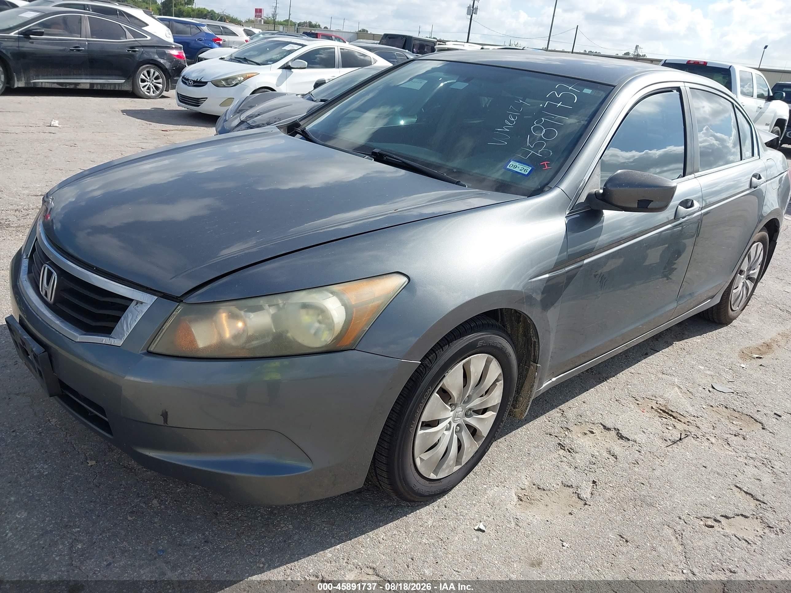 2009 Honda Accord 2.4 Lx Gray vin: 1HGCP26399A026255