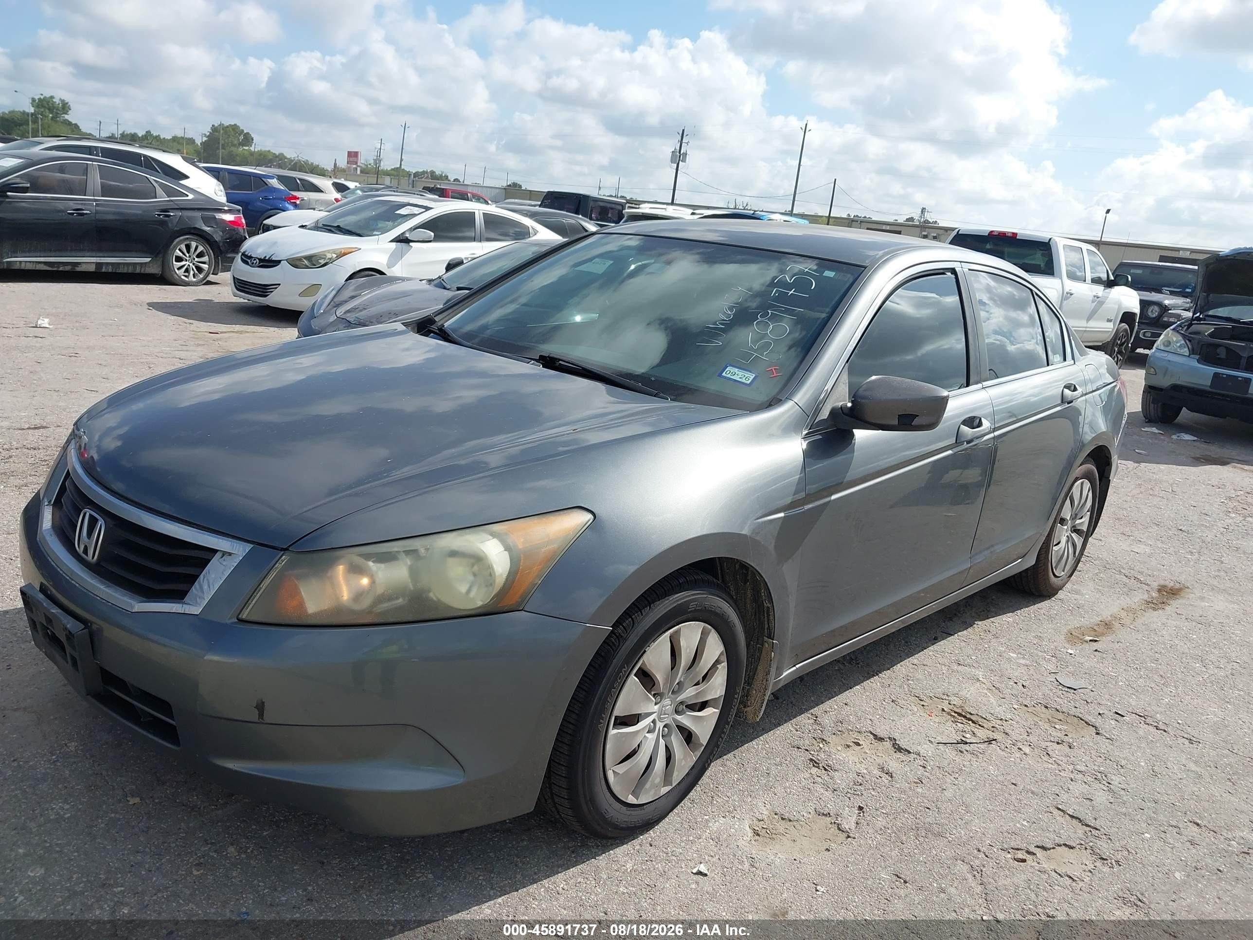 2009 Honda Accord 2.4 Lx Gray vin: 1HGCP26399A026255