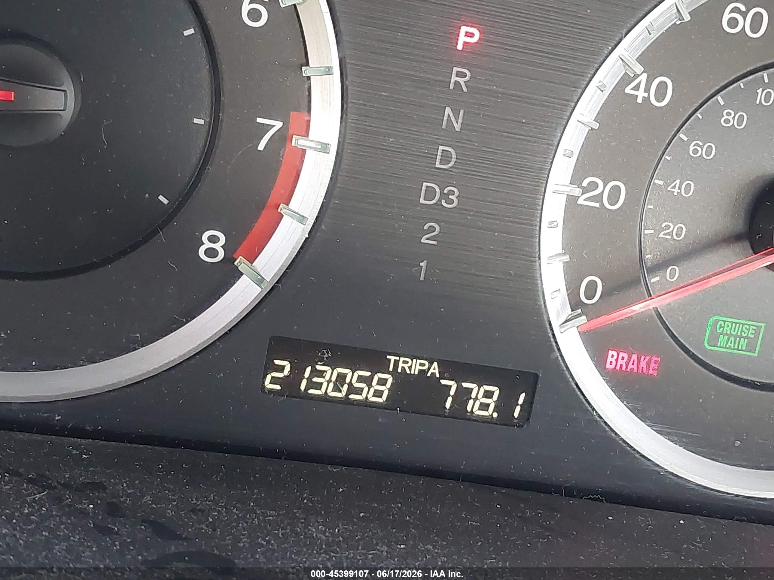 2009 Honda Accord 2.4 Lx Темно-бордовый vin: 1HGCP26399A111368