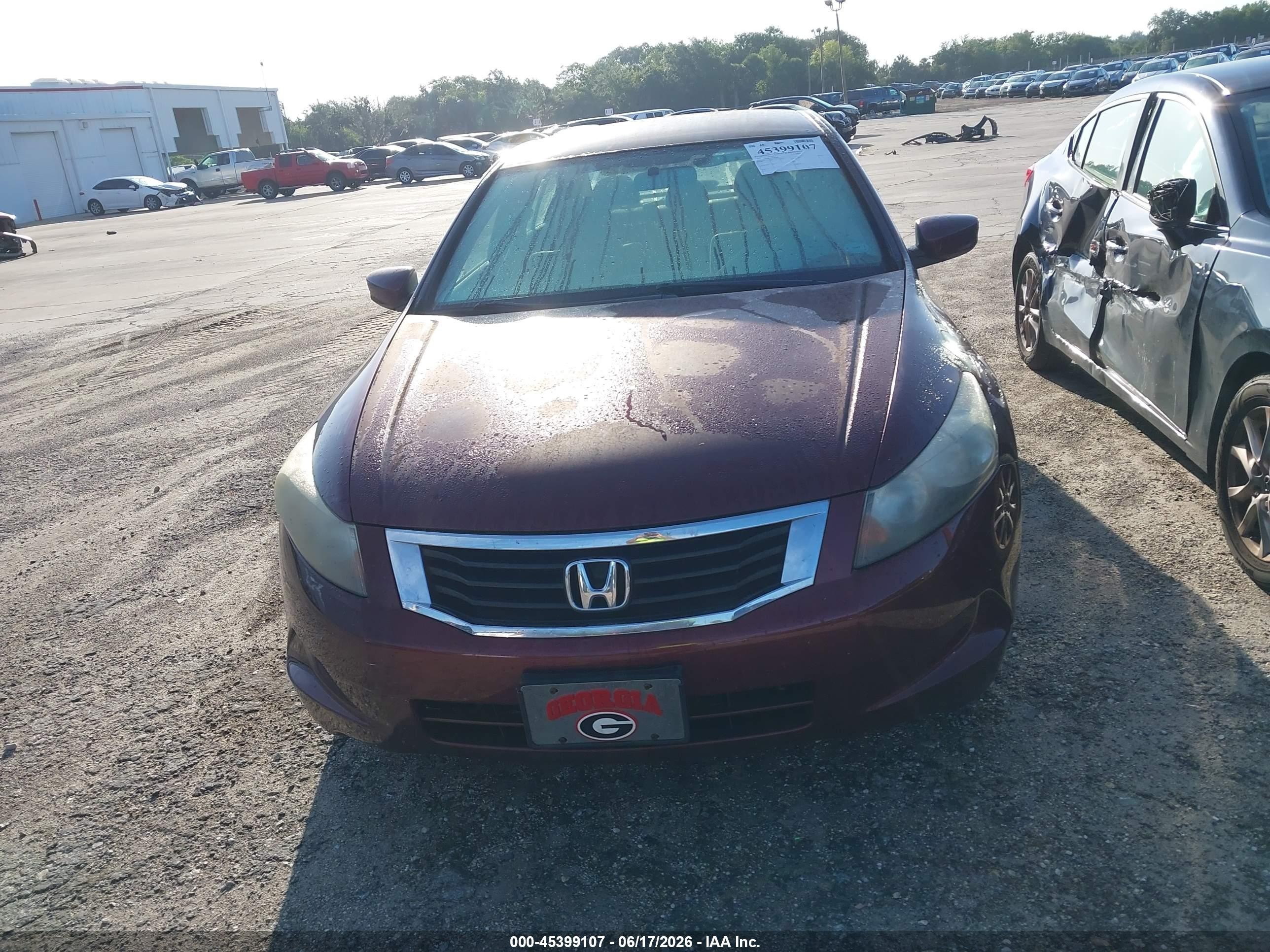 2009 Honda Accord 2.4 Lx Темно-бордовый vin: 1HGCP26399A111368