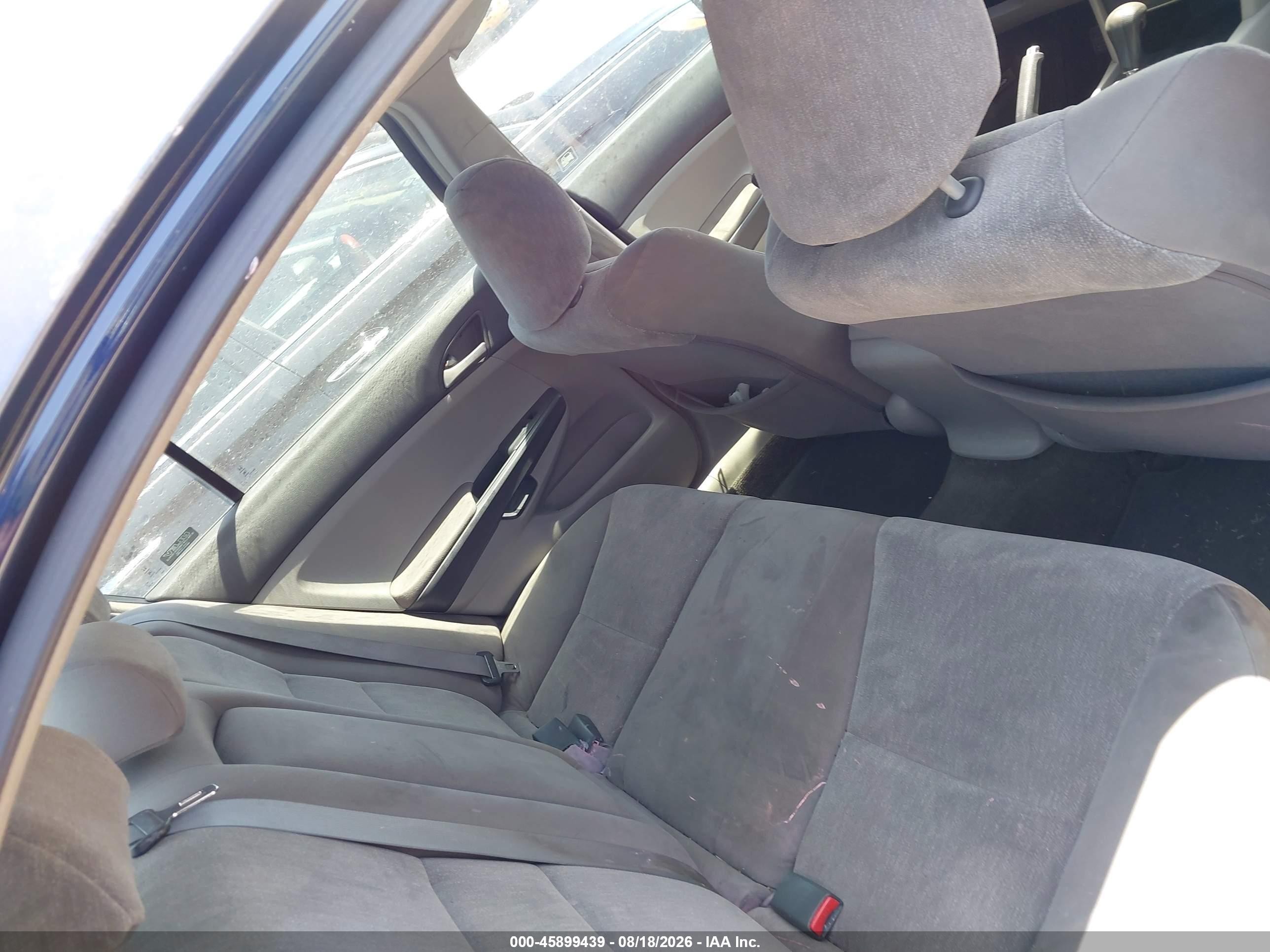 2009 Honda Accord 2.4 Lx Blue vin: 1HGCP26399A198320