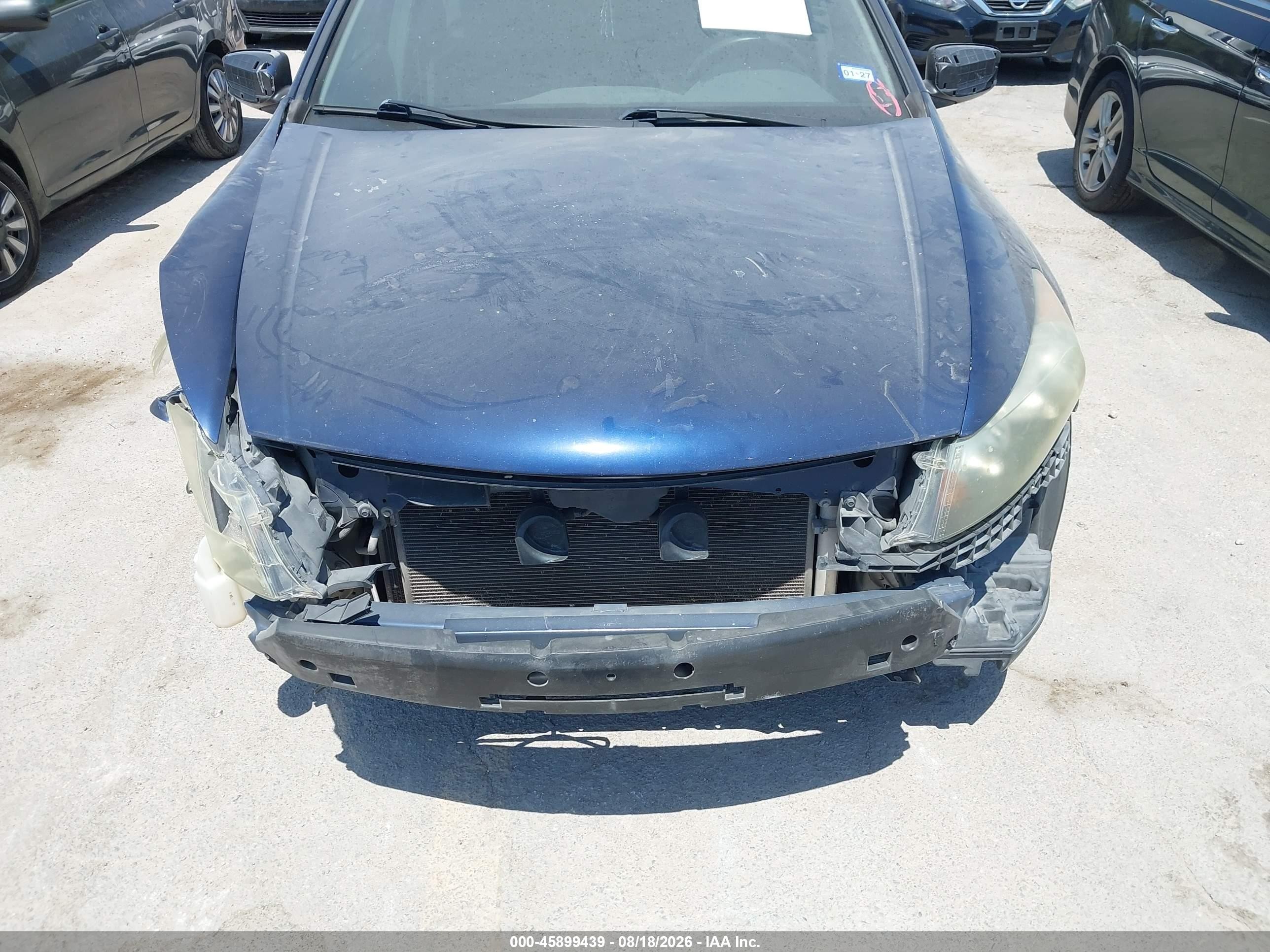 2009 Honda Accord 2.4 Lx Blue vin: 1HGCP26399A198320