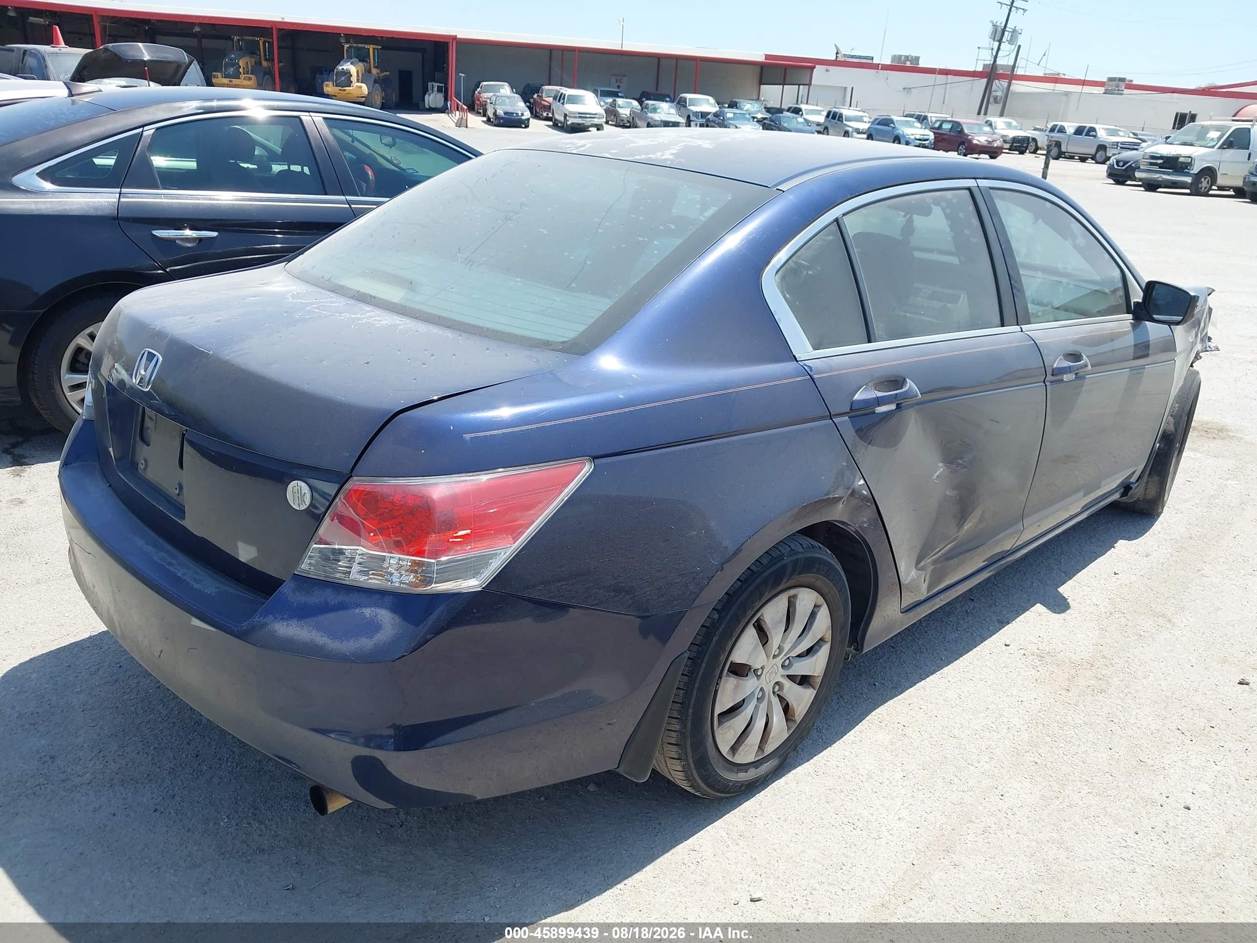 2009 Honda Accord 2.4 Lx Blue vin: 1HGCP26399A198320