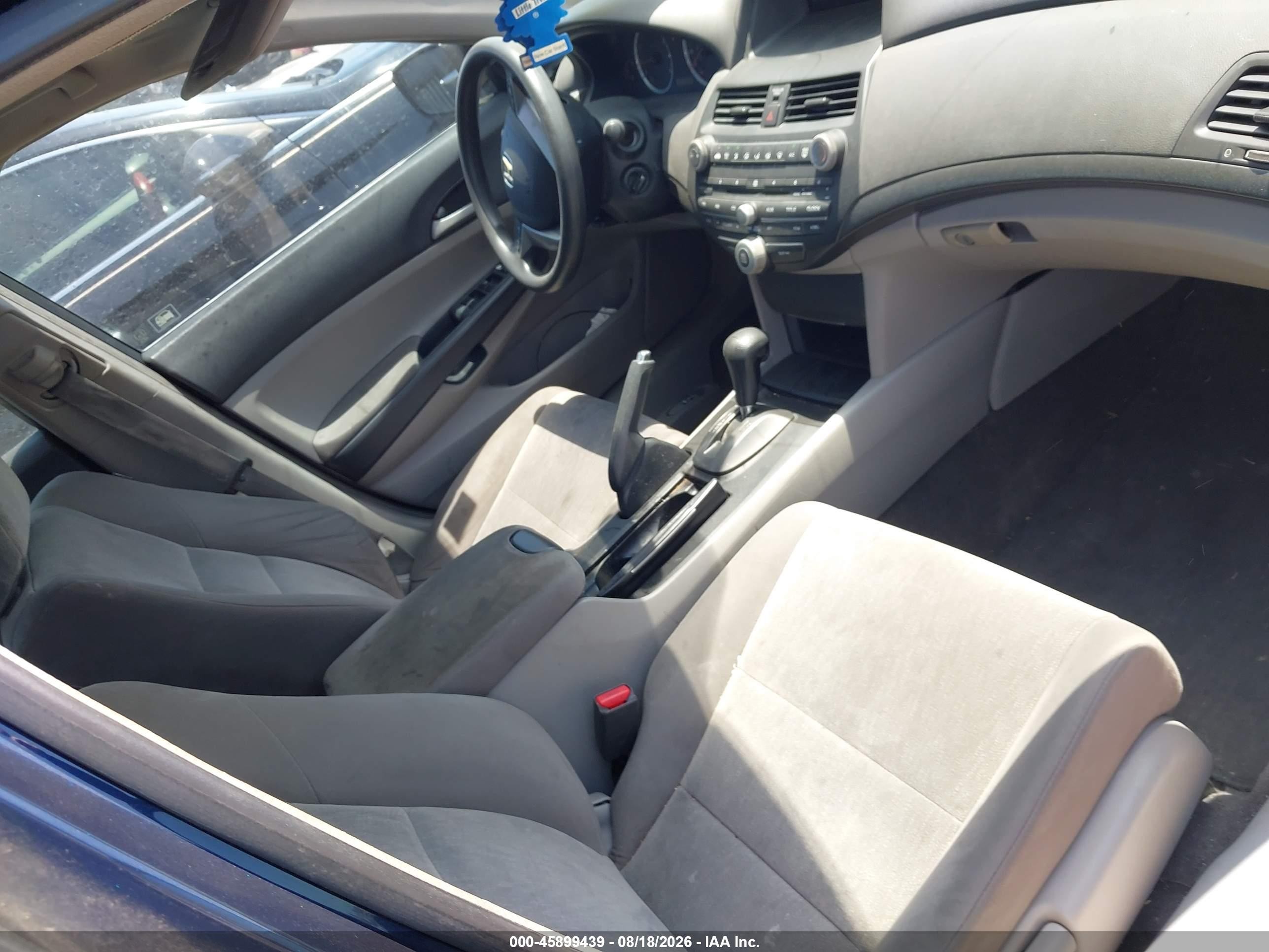 2009 Honda Accord 2.4 Lx Blue vin: 1HGCP26399A198320