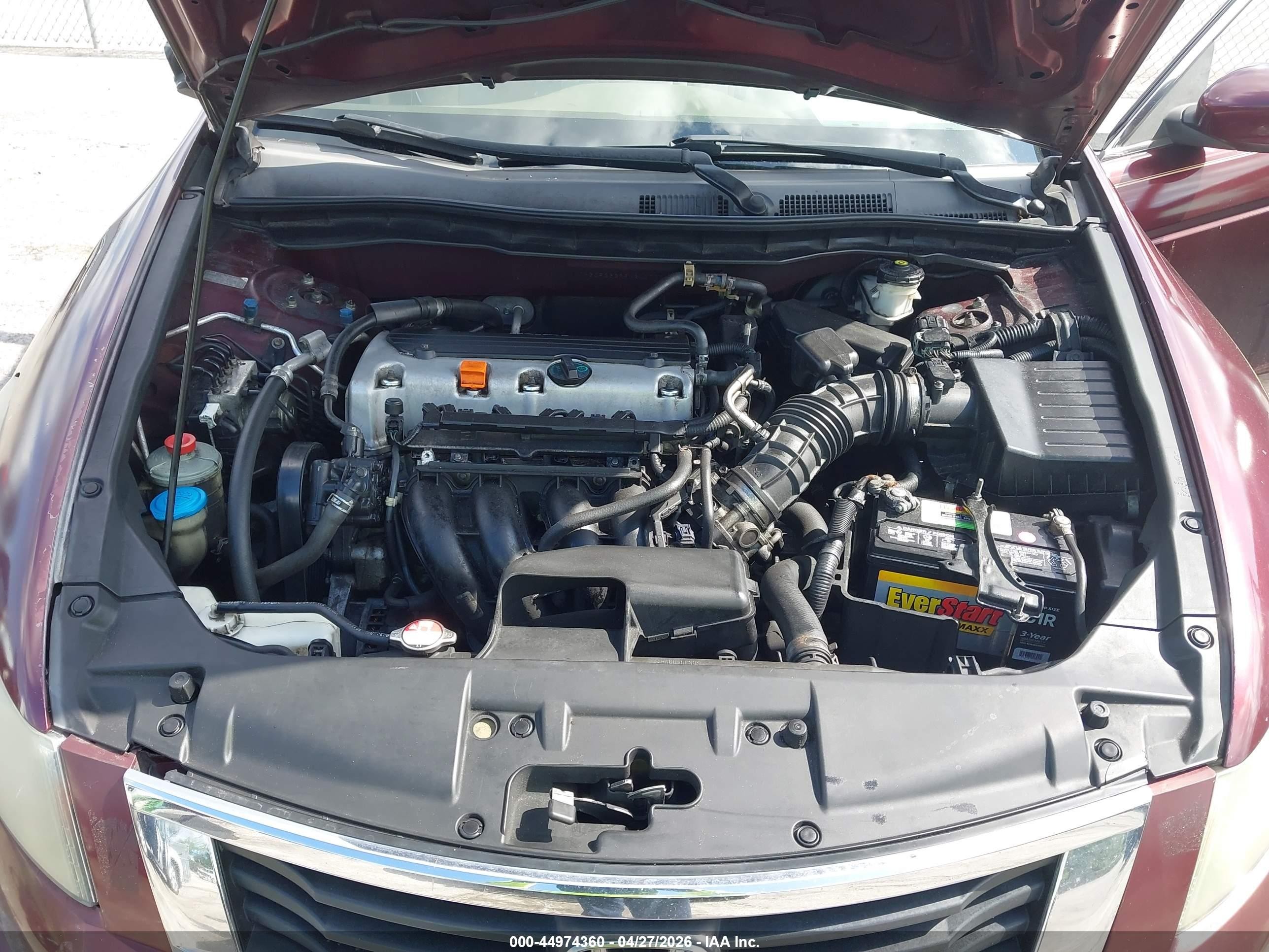 2009 Honda Accord 2.4 Lx Burgundy vin: 1HGCP26399A200700