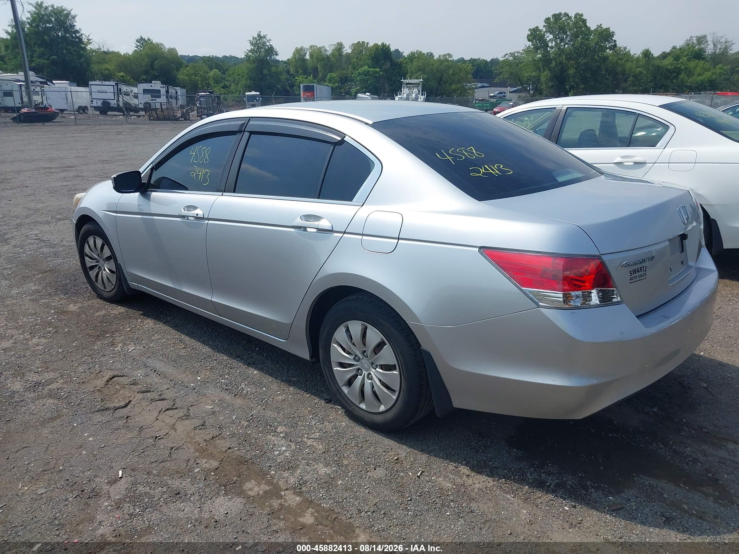 2008 Honda Accord 2.4 Lx Silver vin: 1HGCP263X8A016235