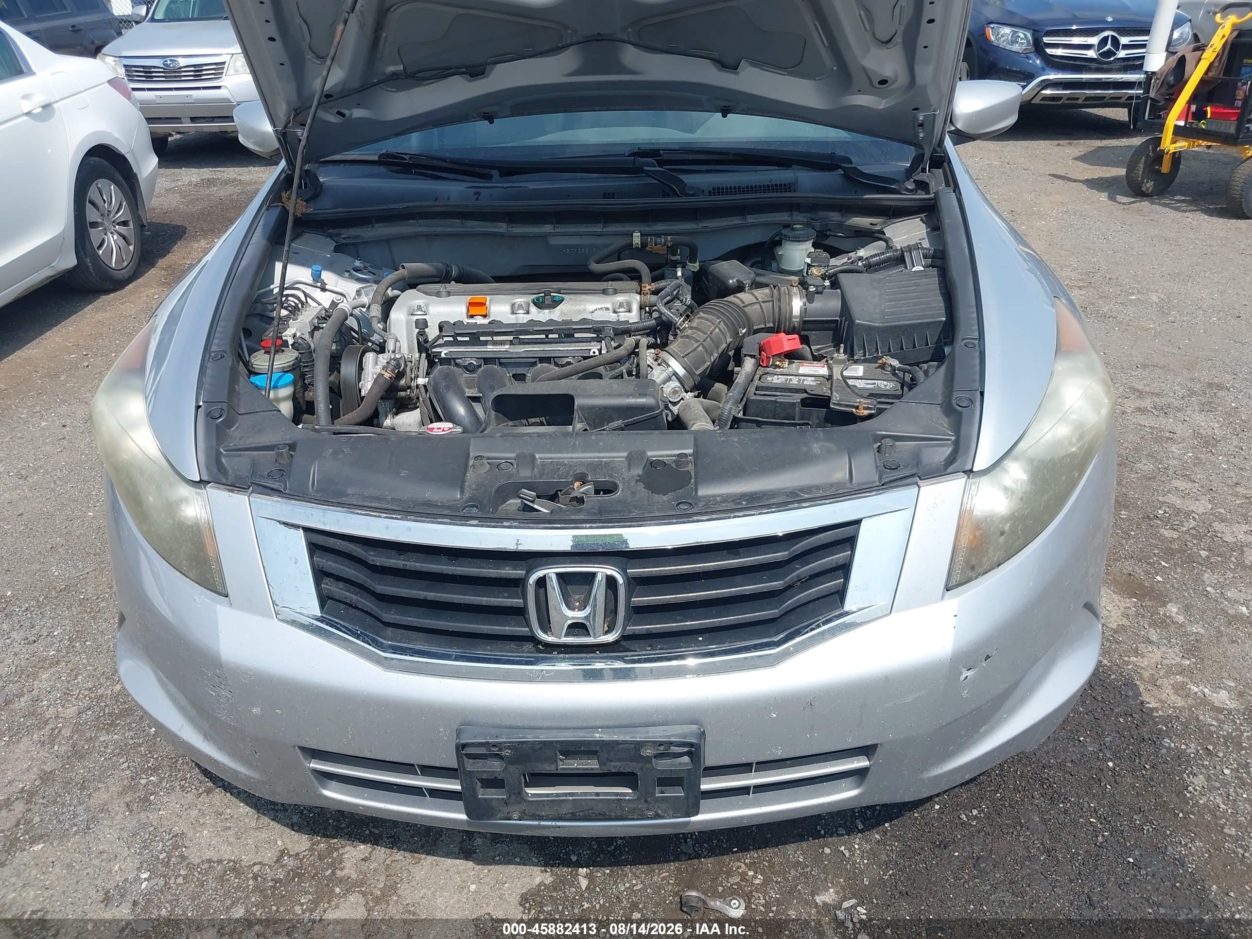 2008 Honda Accord 2.4 Lx Silver vin: 1HGCP263X8A016235