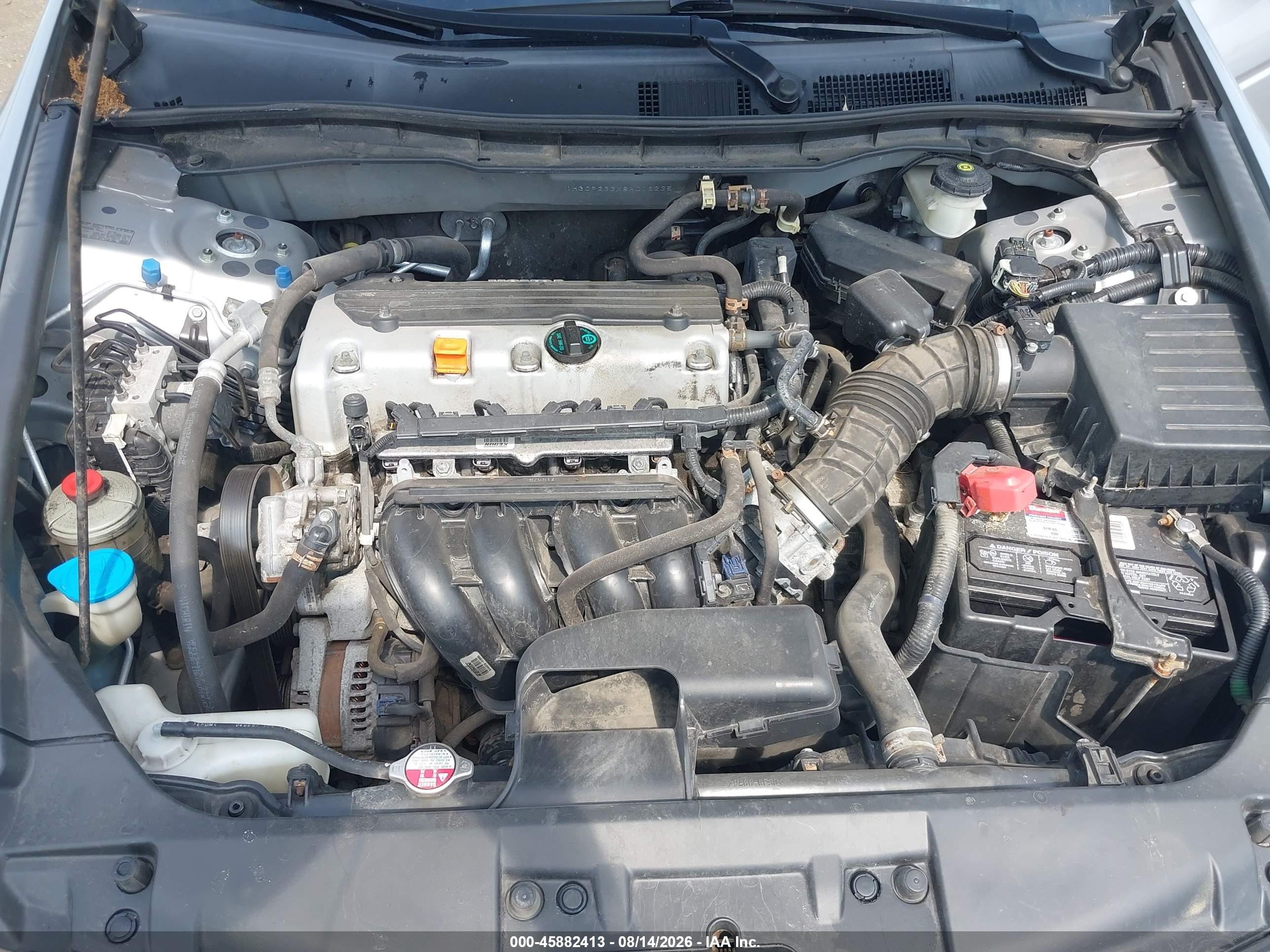2008 Honda Accord 2.4 Lx Silver vin: 1HGCP263X8A016235