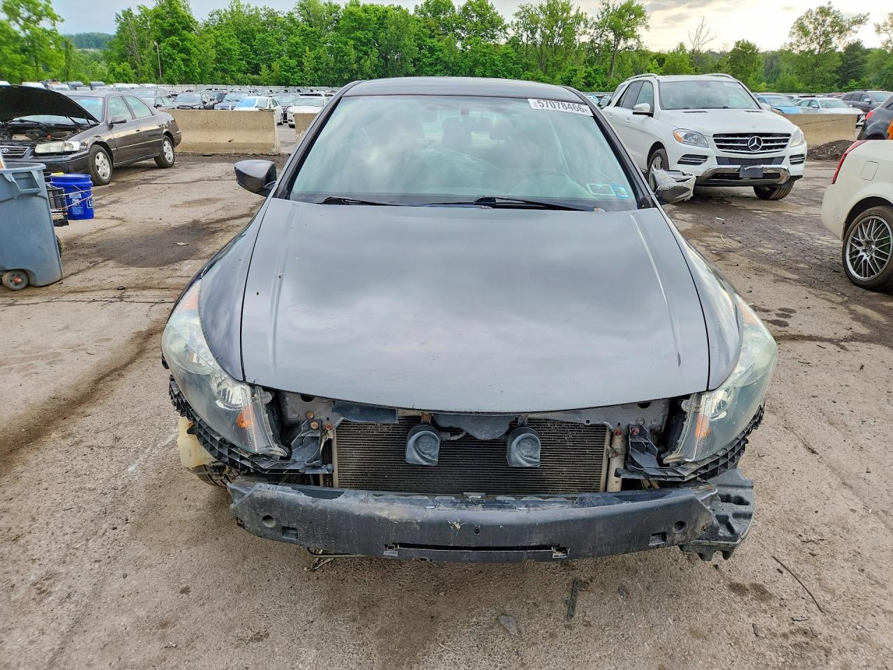 2008 Honda Accord Lx Gray vin: 1HGCP263X8A038574