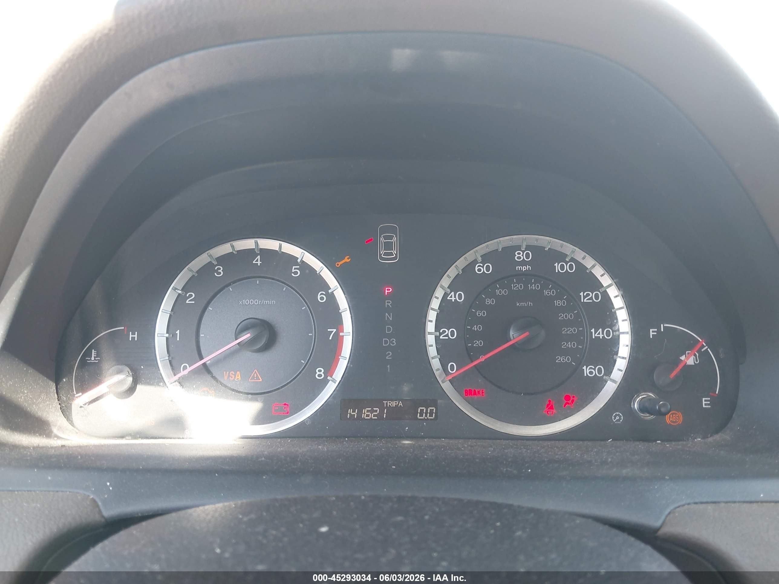 2008 Honda Accord 2.4 Lx White vin: 1HGCP263X8A094370