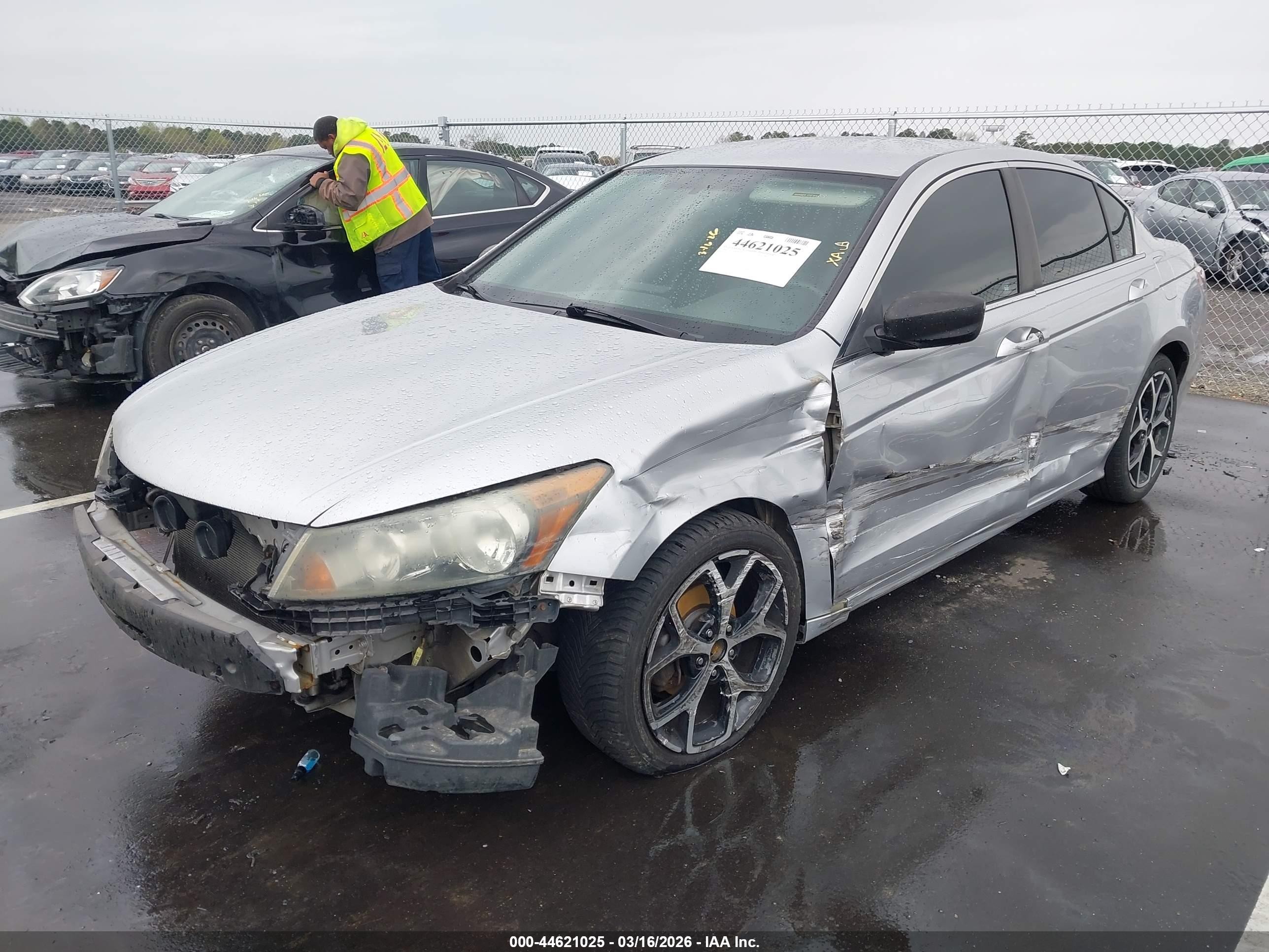 2008 Honda Accord 2.4 Lx Silver vin: 1HGCP263X8A127948