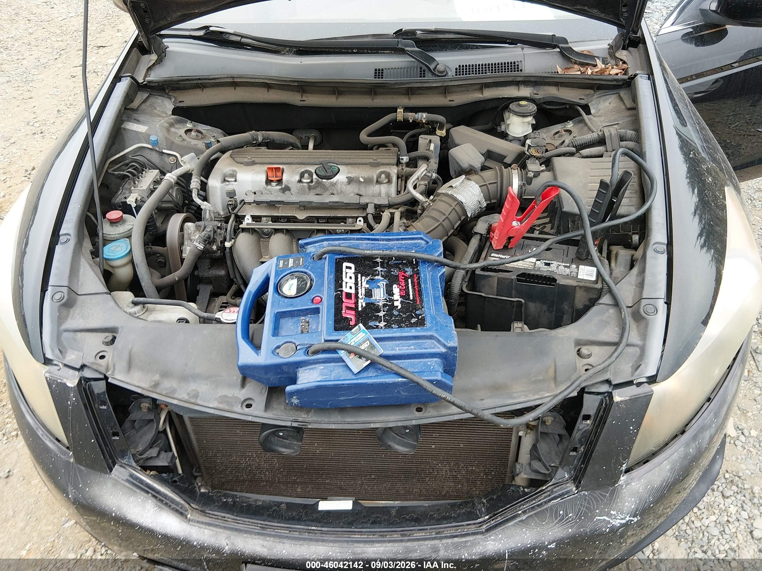 2008 Honda Accord 2.4 Lx Черный vin: 1HGCP263X8A140604