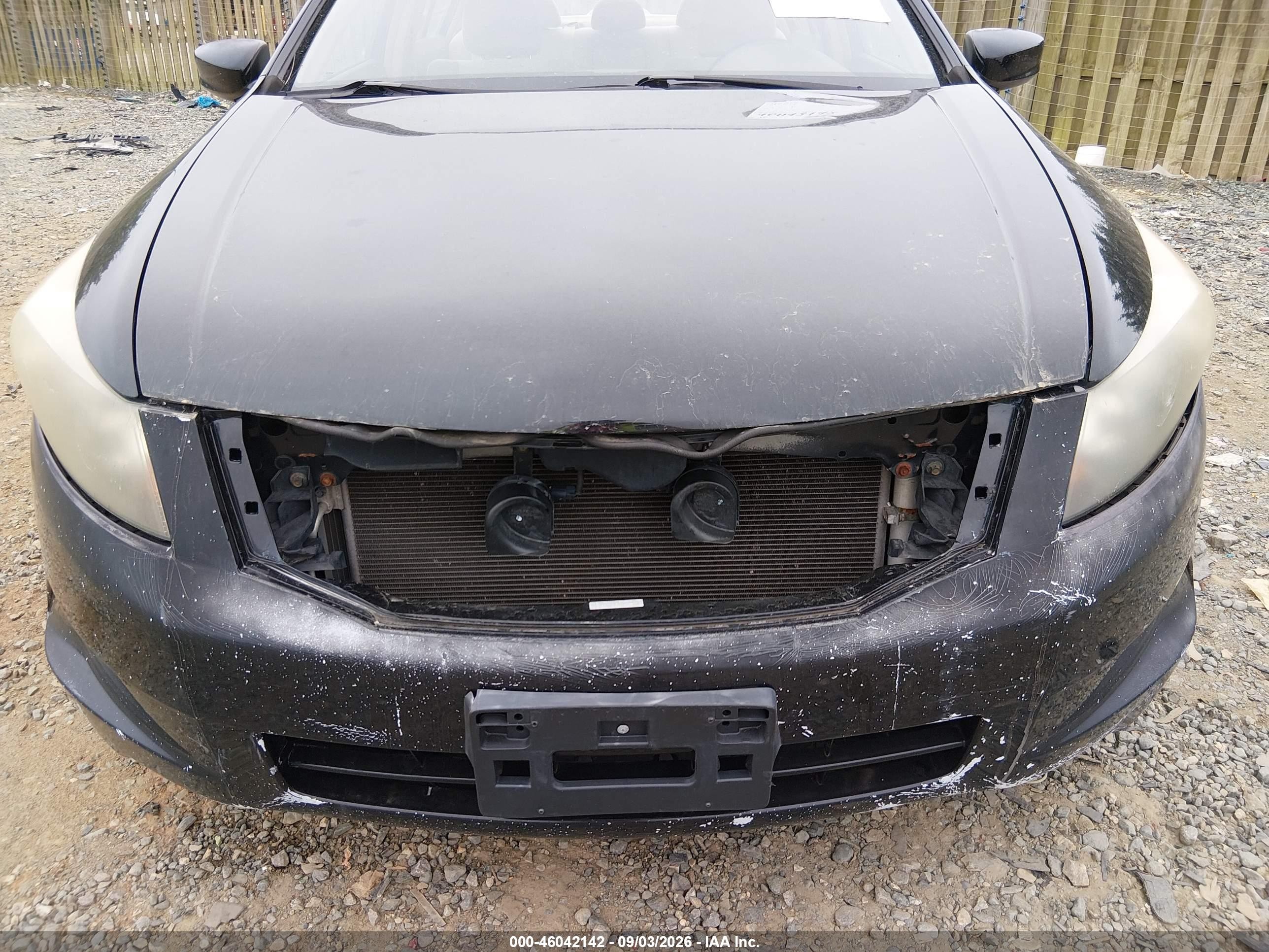 2008 Honda Accord 2.4 Lx Черный vin: 1HGCP263X8A140604